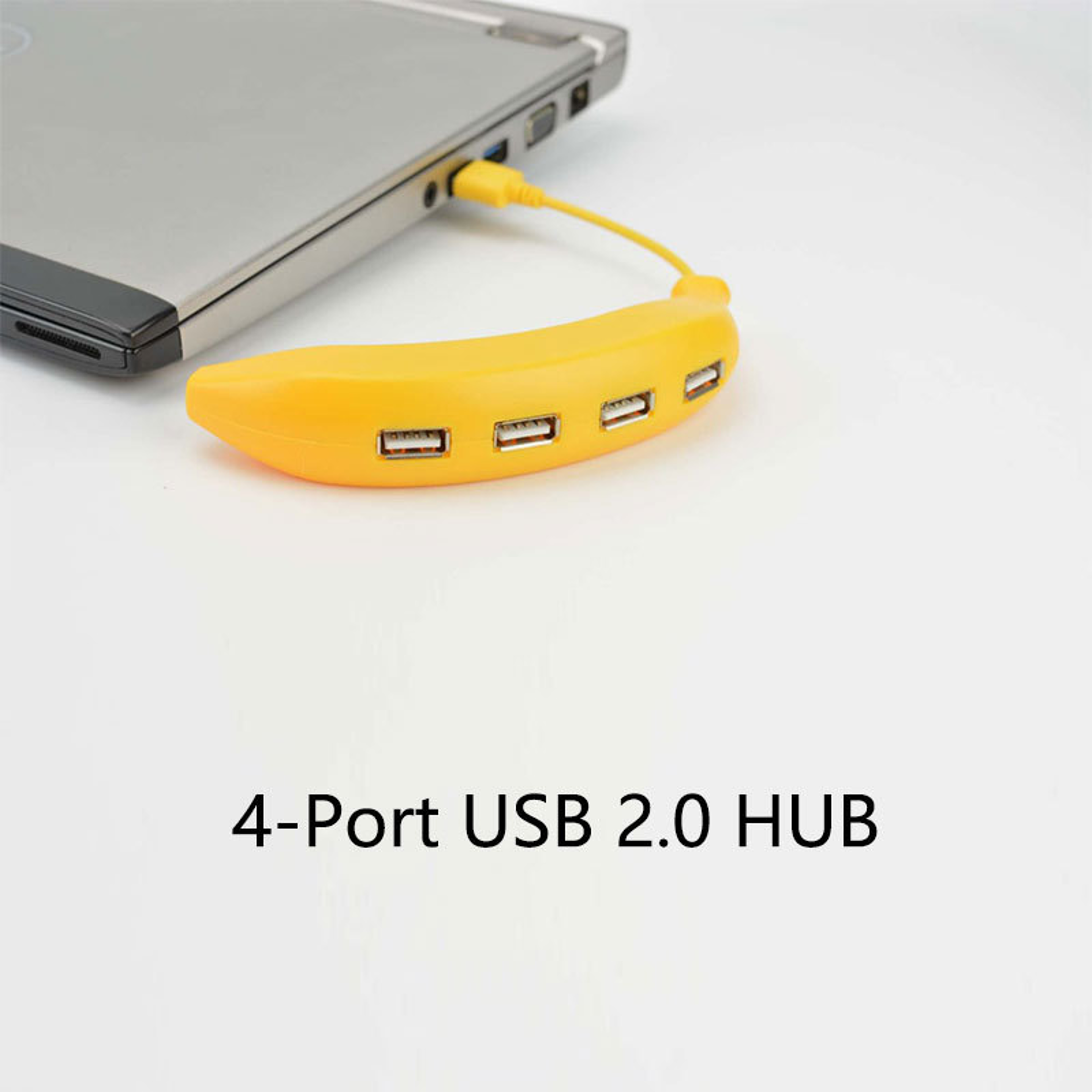 Banana Shape USB Hub Port USB Portable Adapter For Laptop Desktop Game Pad 3