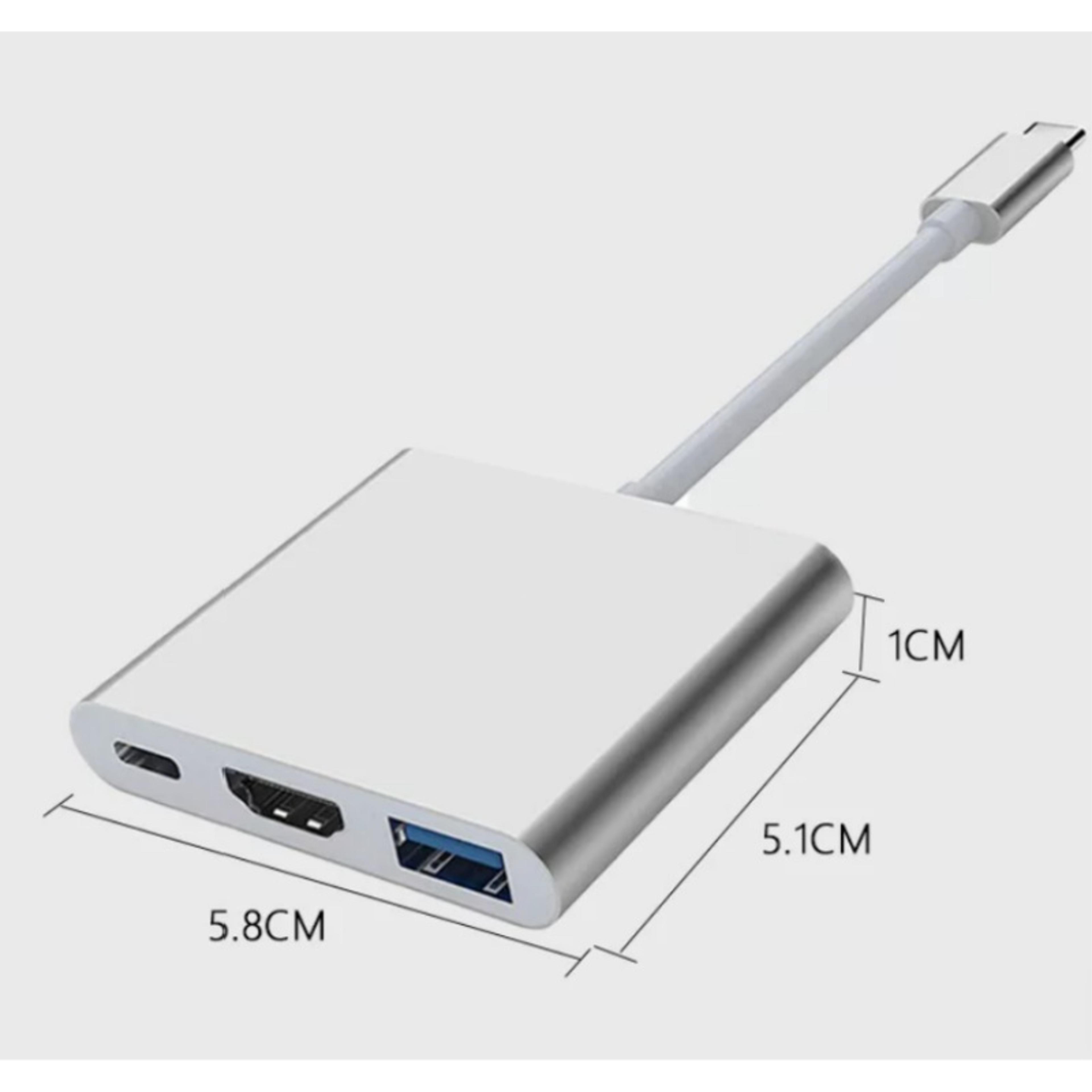 USB C Hub HDMI Adapter USB Charging Converter For MacBook Air 5