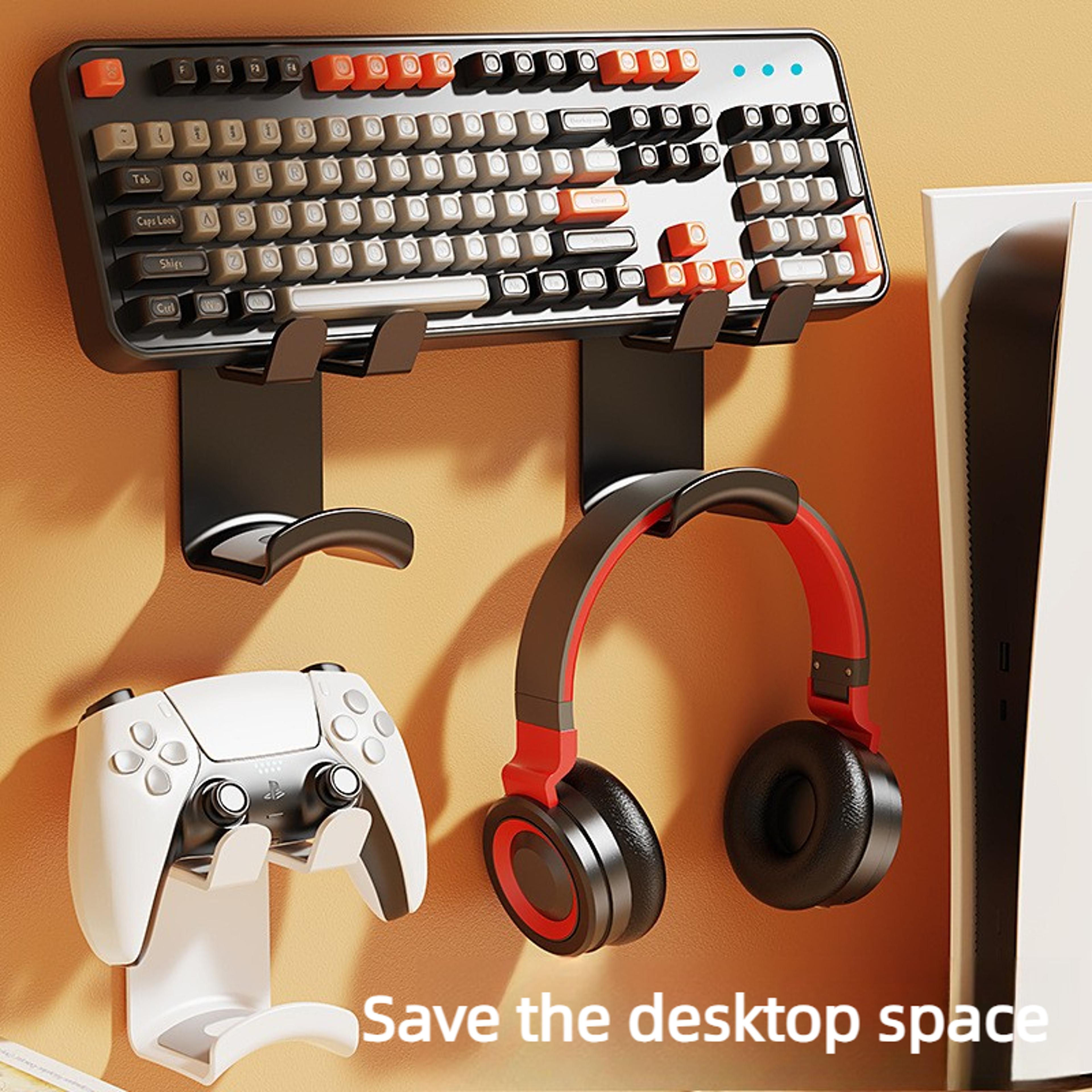 No Drilling Wall Mounted Game Controller Holder Rack For Steam Controller 5