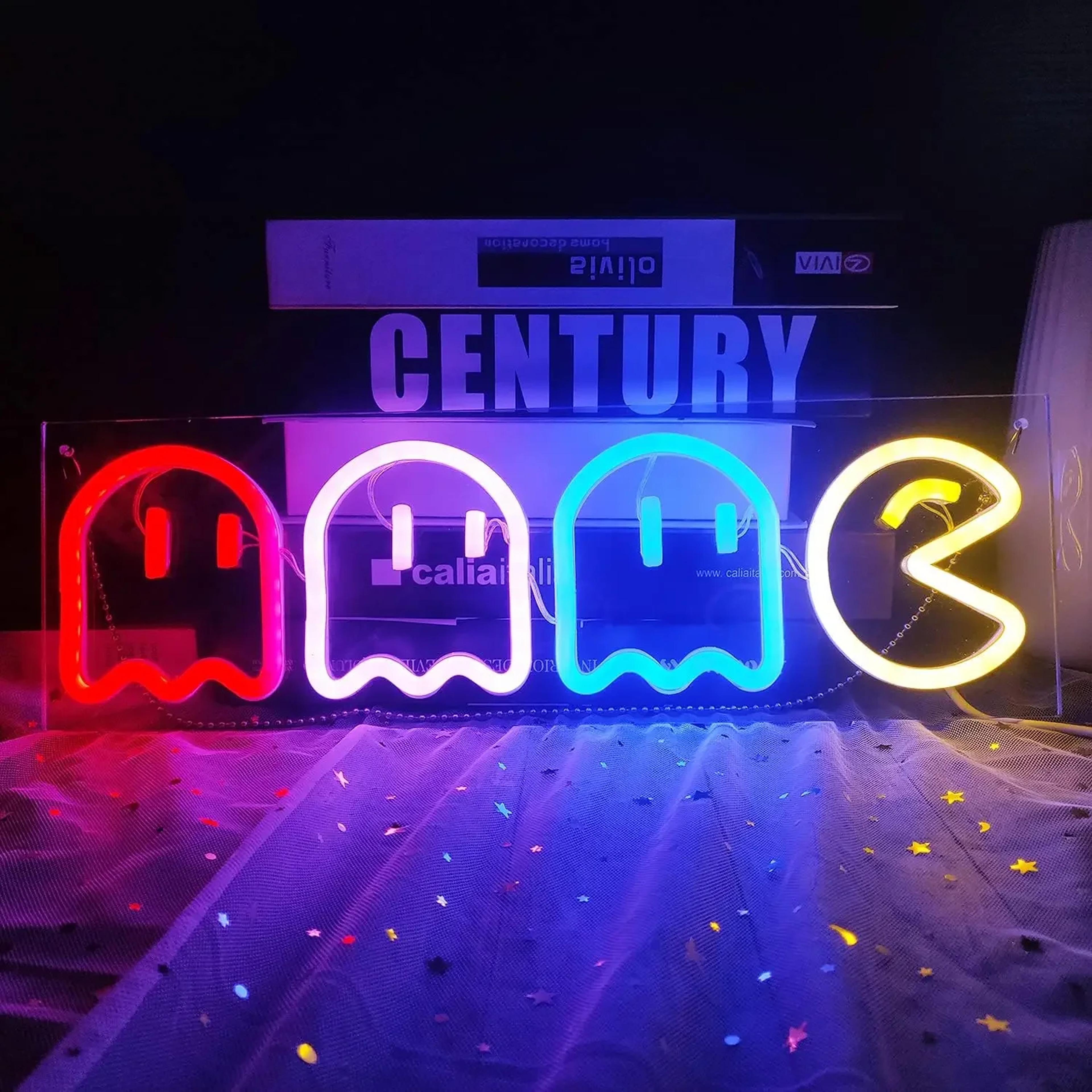 Ghost Neon LED Wall Sign For Game Room Arcade Decor Bedroom Party Gift 0