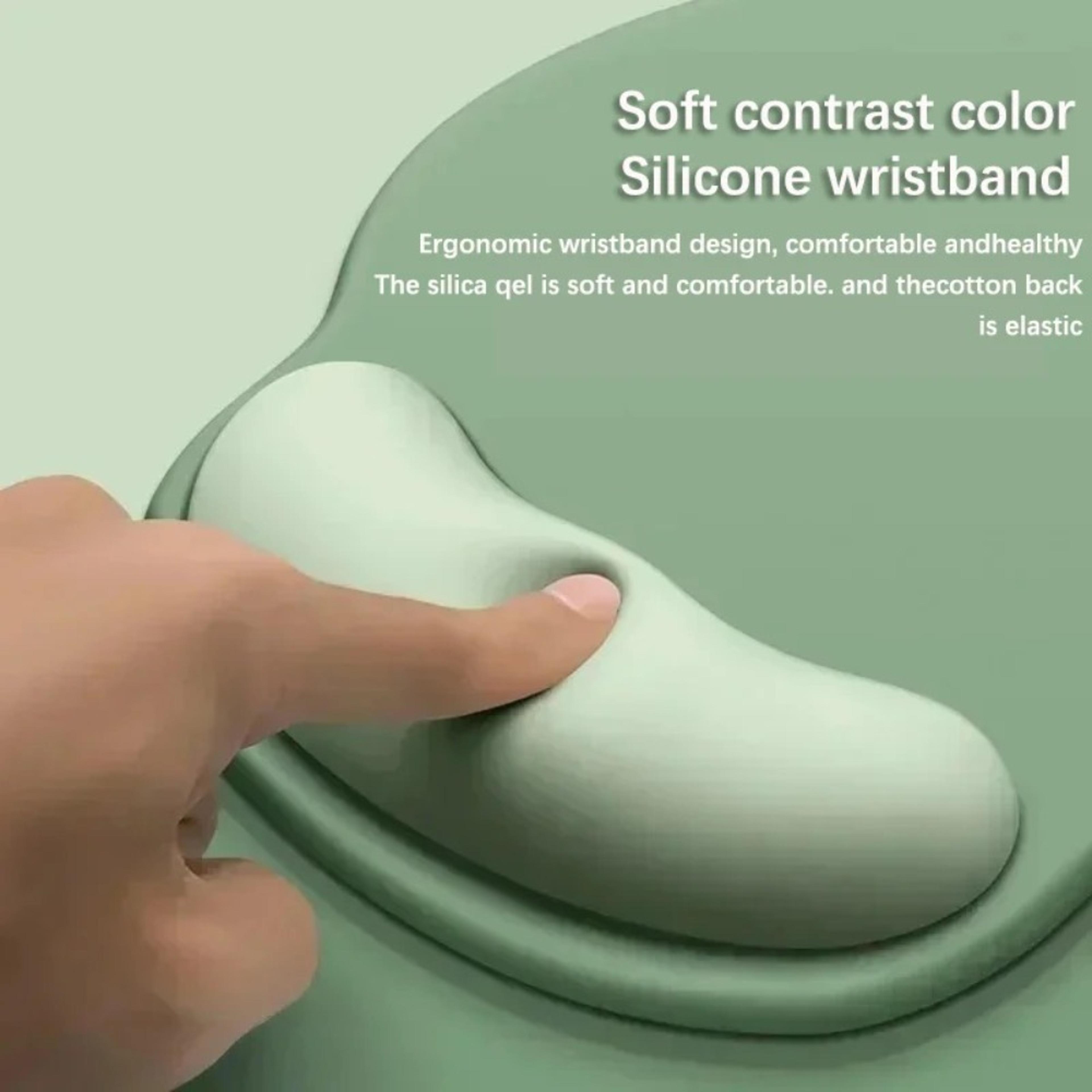 Ergonomic Gradient Mouse Pad With Soft Silicone Wrist Rest And Non Slip Surface 3