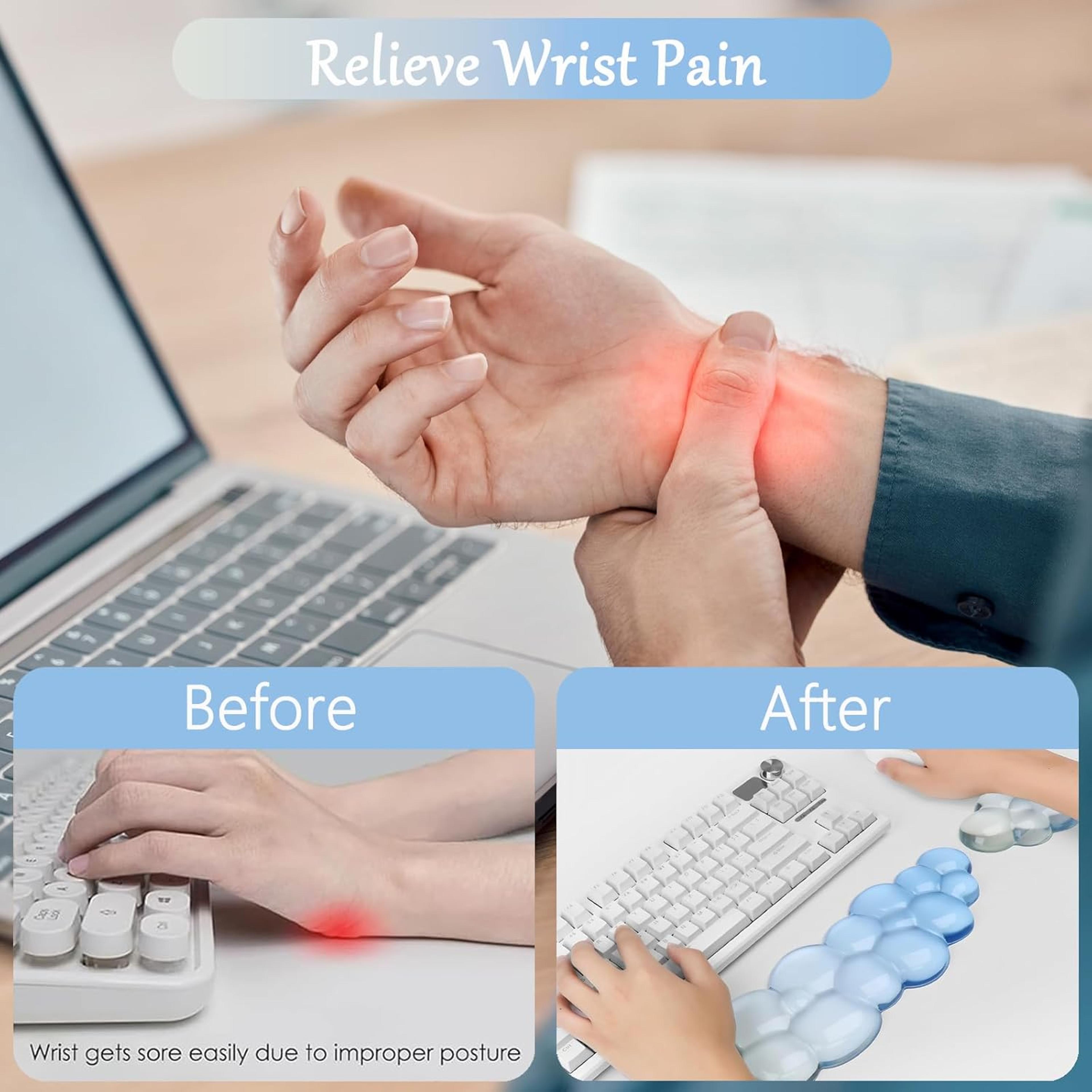 Cloud Wrist Rest For Keyboard And Mouse Transparent Ergonomic Silicone Wrist Pad 2