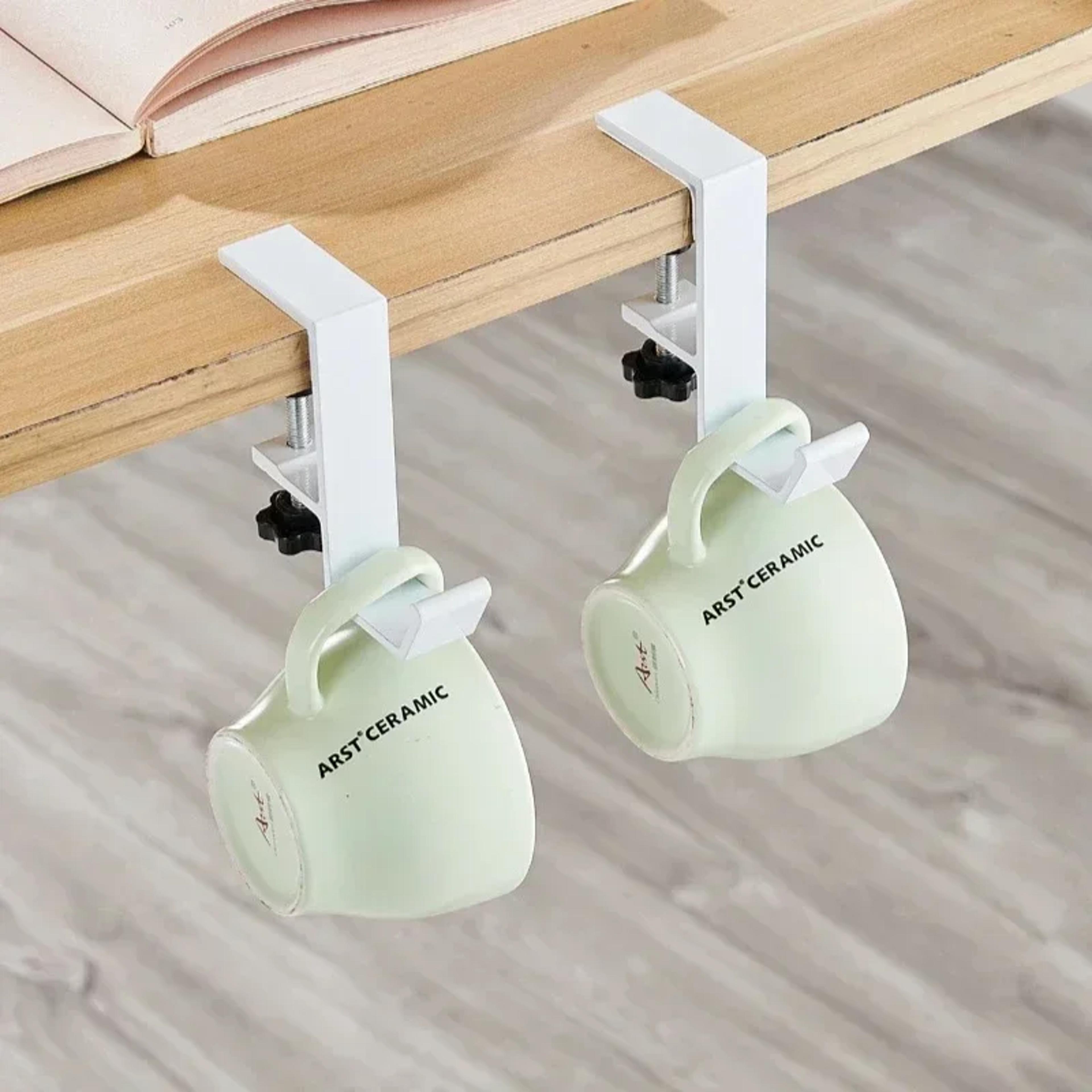 Adjustable Desk Edge Hook Headset Hanger And Backpack Storage Organizer 4