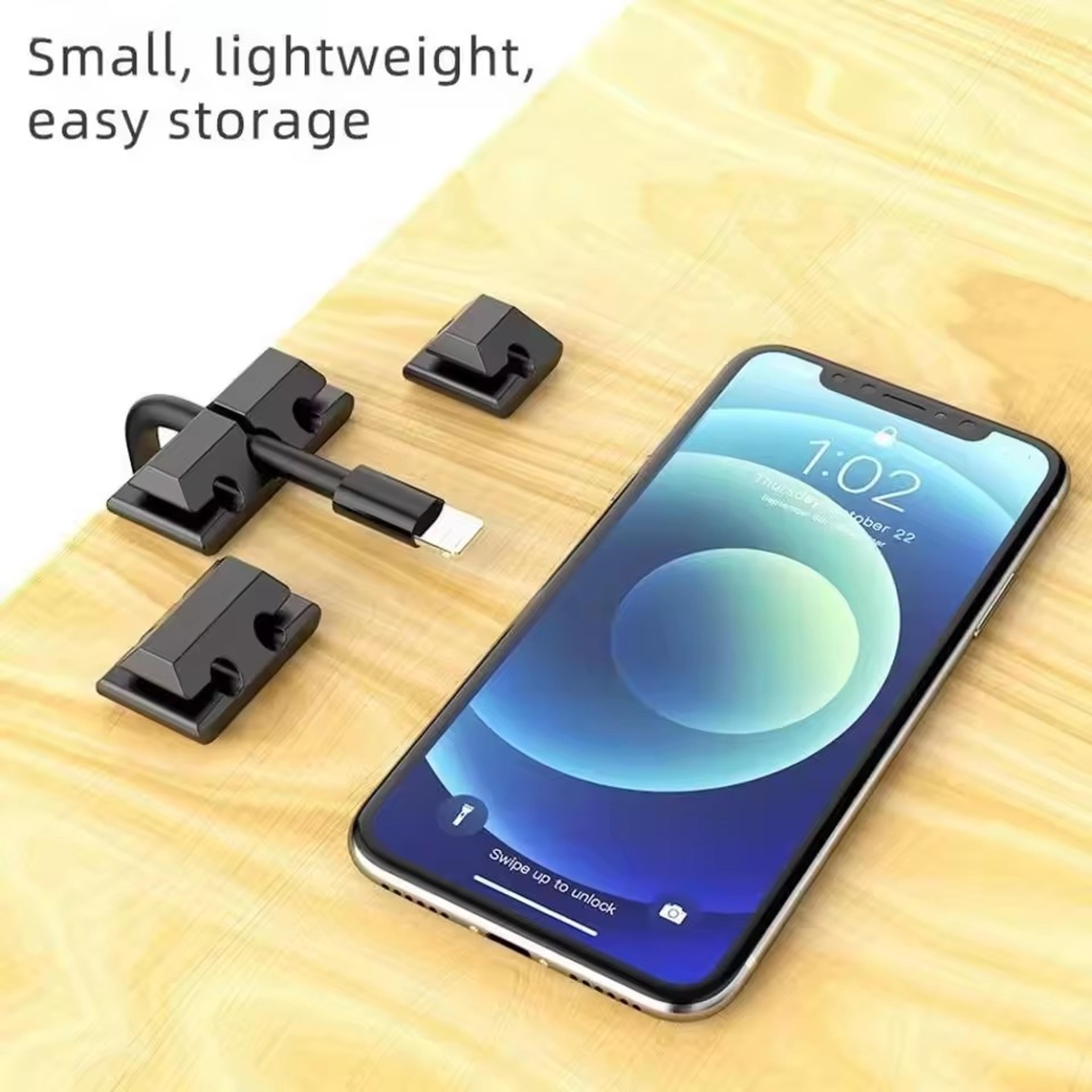 Silicone Cable Organizer USB Cable Winder And Cord Management Clips 2
