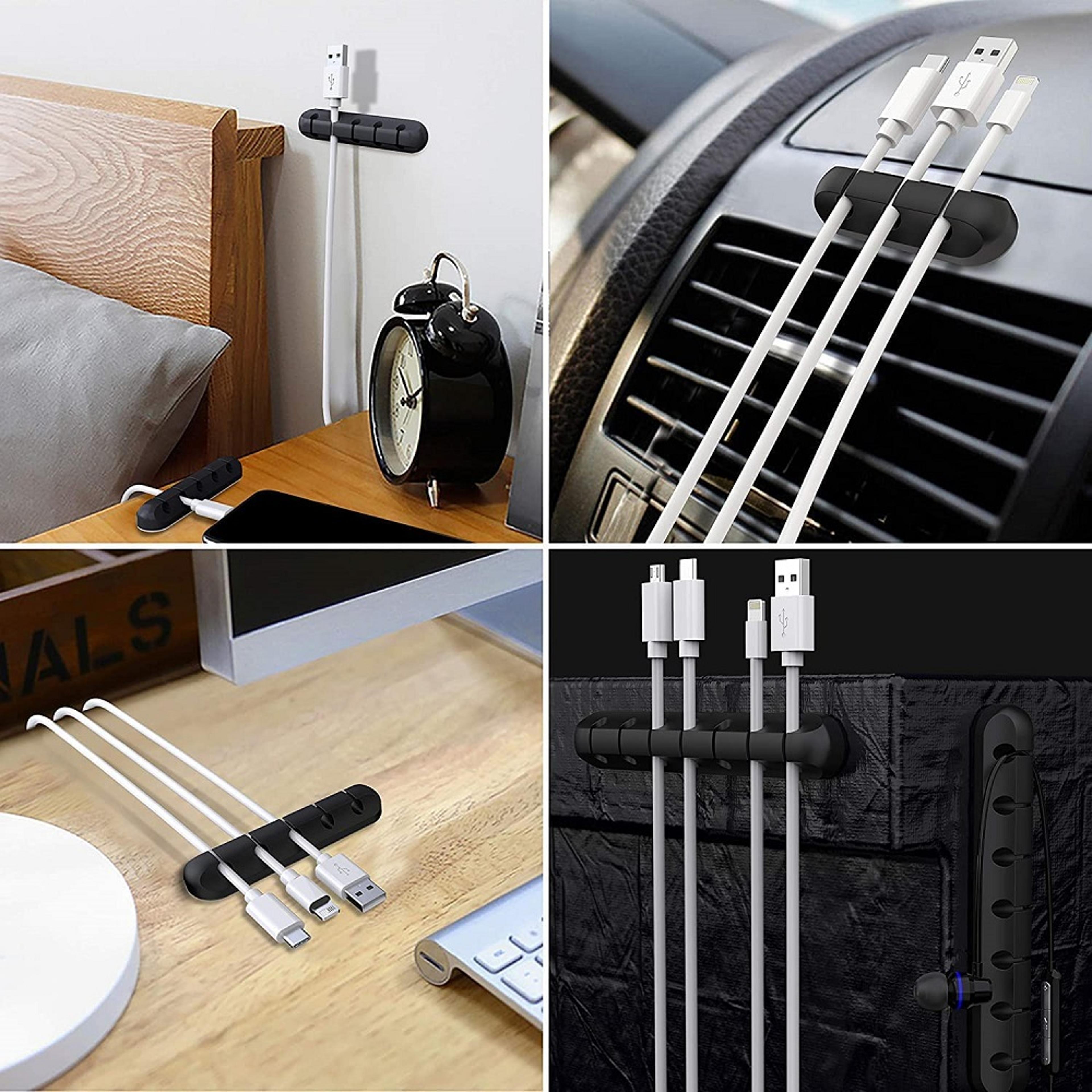 Clips Cable Management Organizer Silicone Self Adhesive Cable Holder For Desk And Office 6