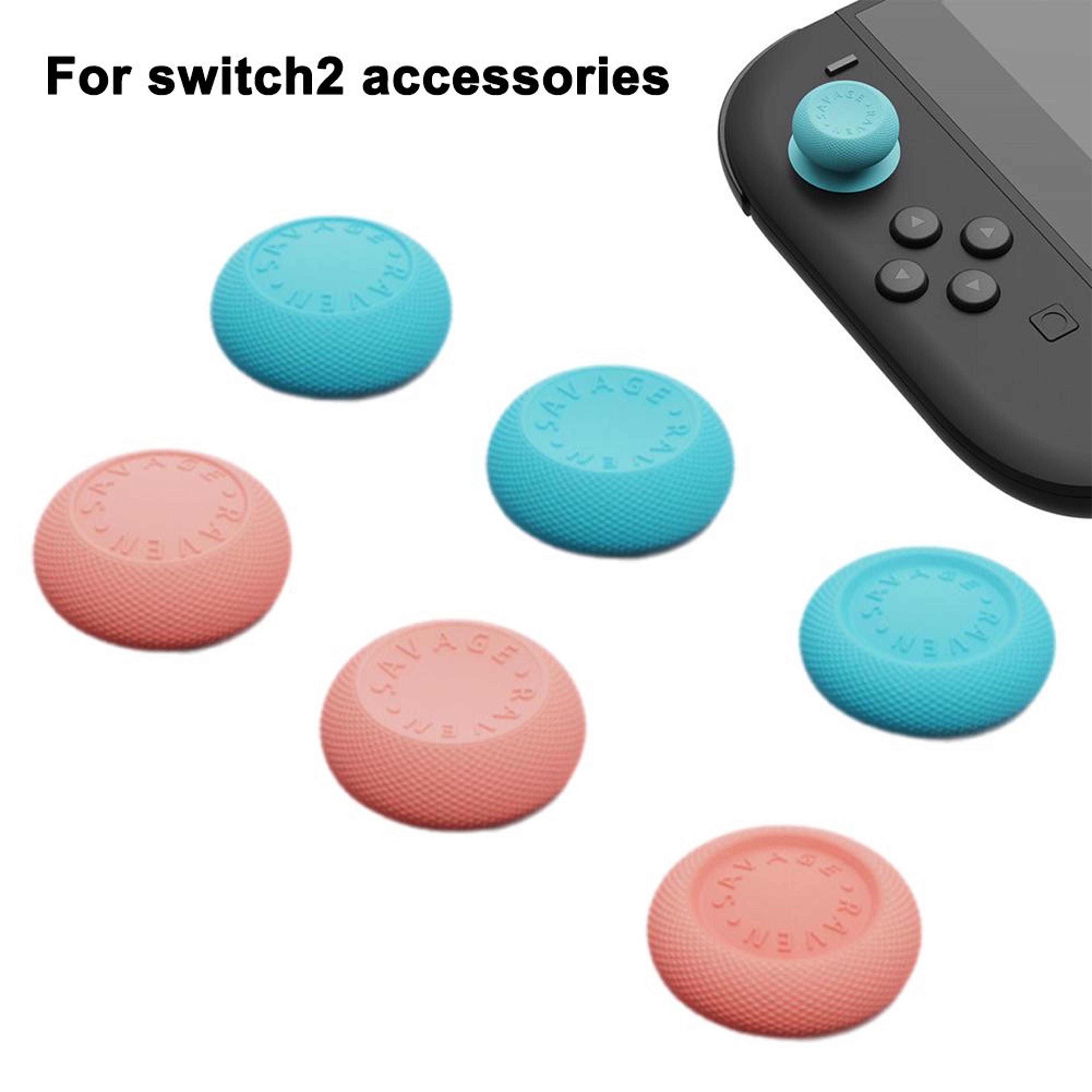Switch Con Thumb Grips Caps Set Non Slip Joystick Covers For Gaming 4