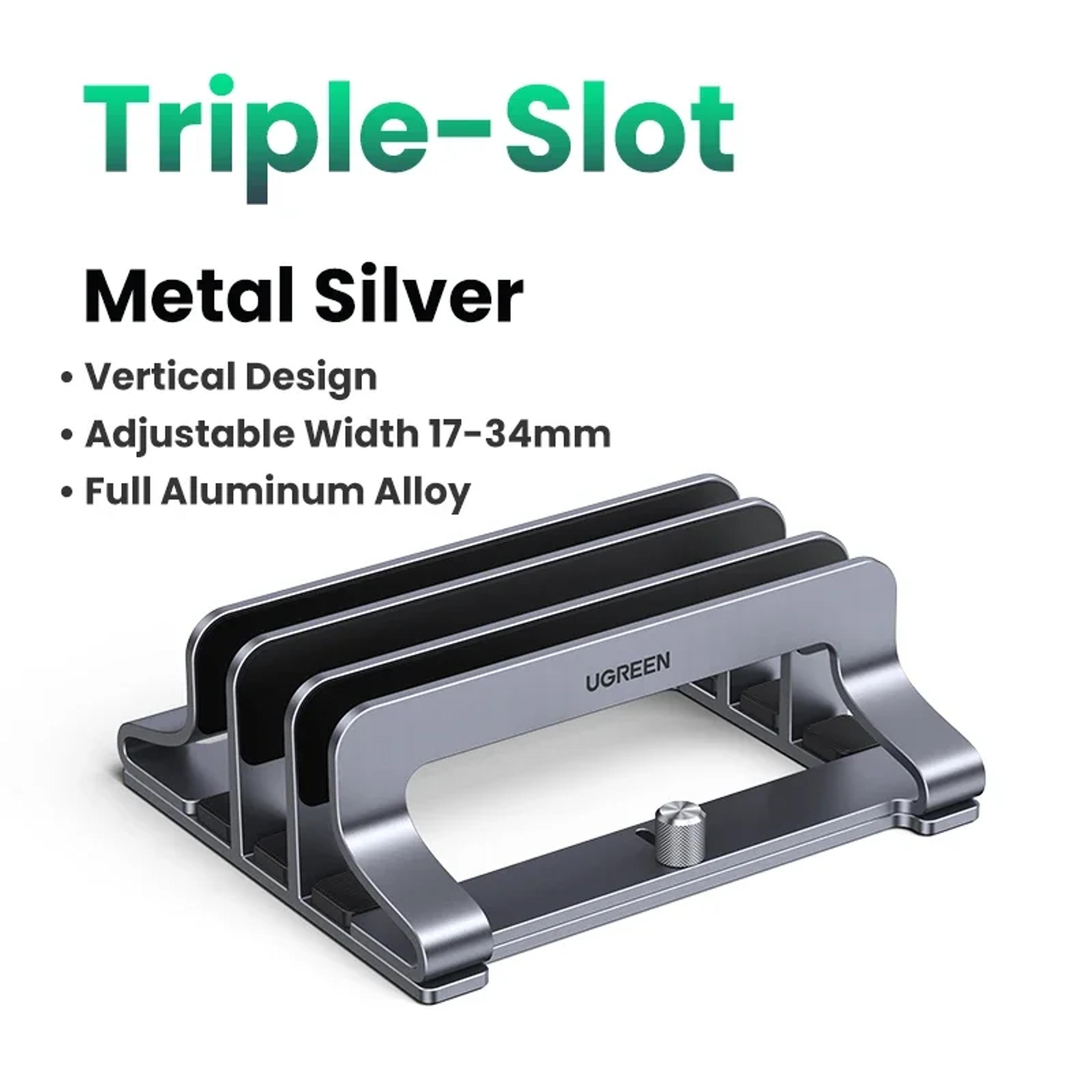 Vertical Laptop Stand Aluminum Holder For MacBook Pro Air Tablet And Phone 8