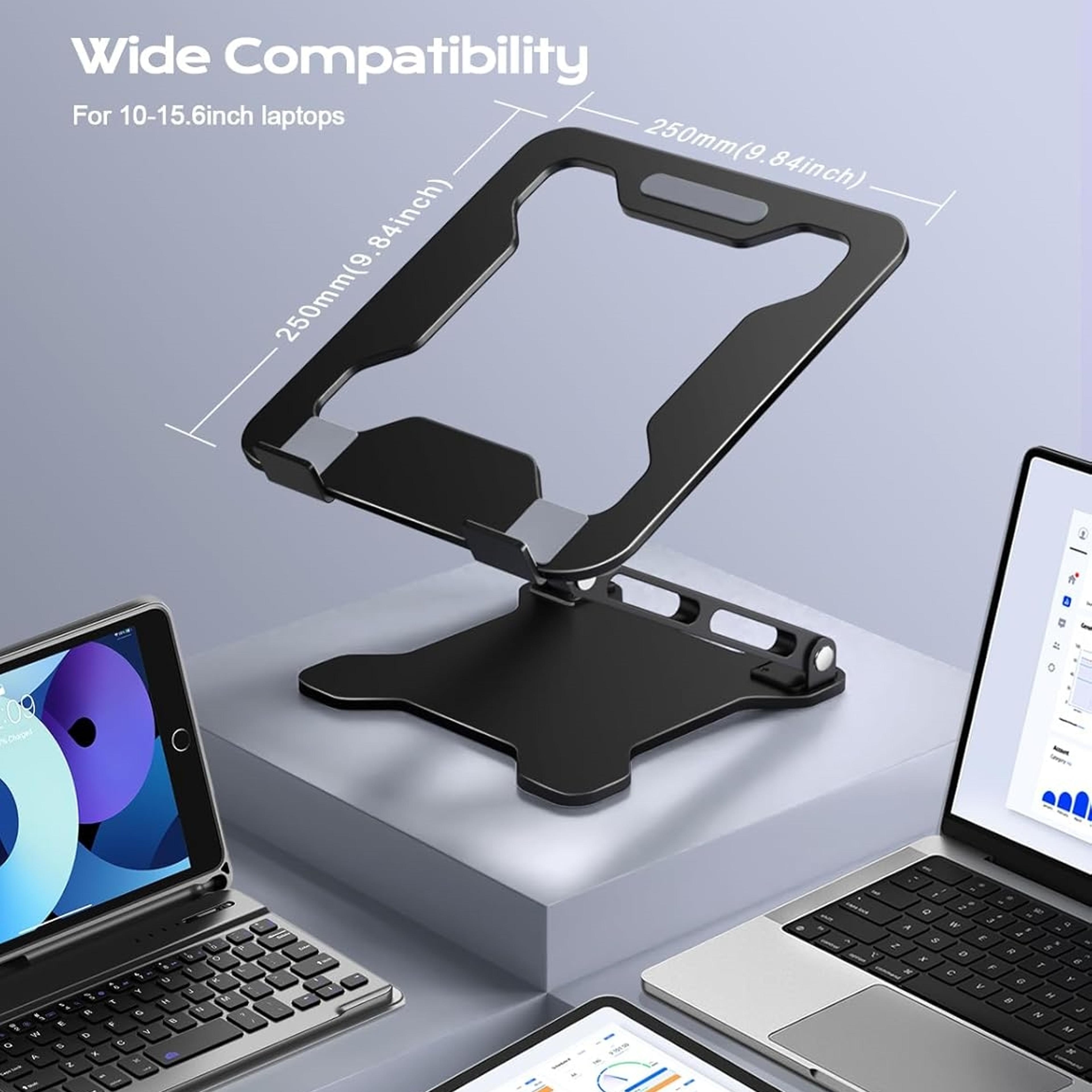 Adjustable Aluminum Laptop Tablet Stand Foldable Cooling Holder For Desk Setup 5
