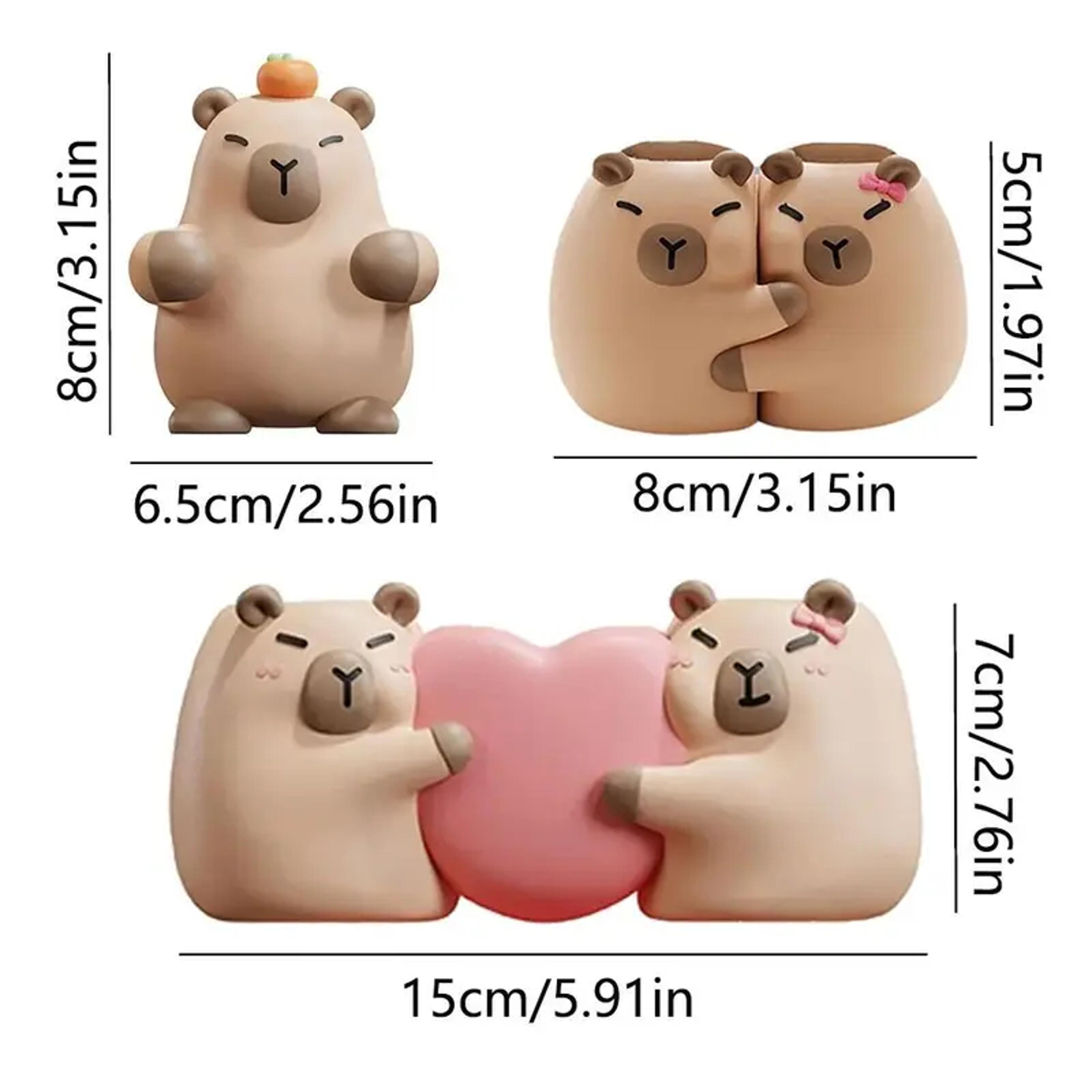 Capybara Toothbrush Holder Bathroom Storage Rack With Drainage Design 5