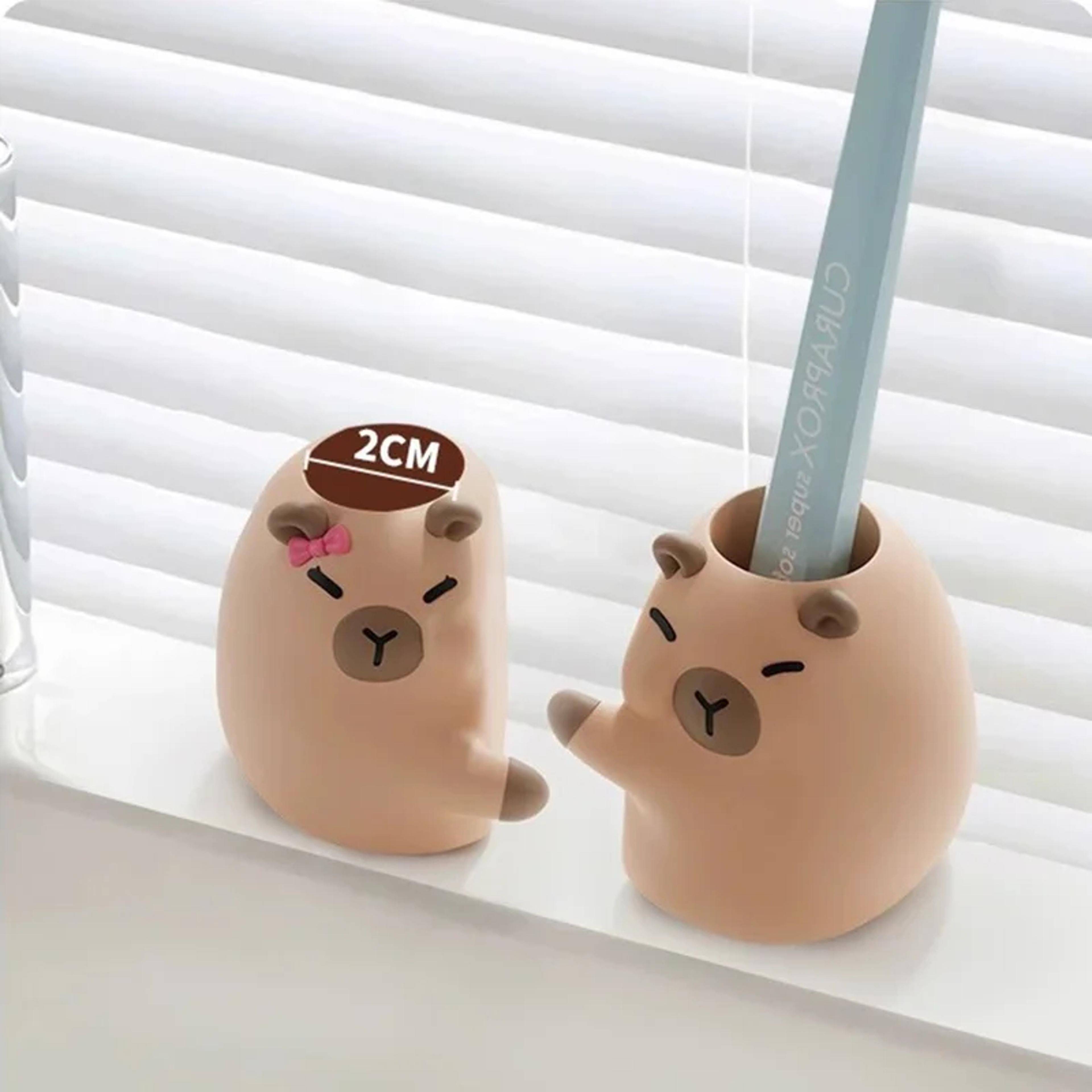 Capybara Toothbrush Holder Bathroom Storage Rack With Drainage Design 3