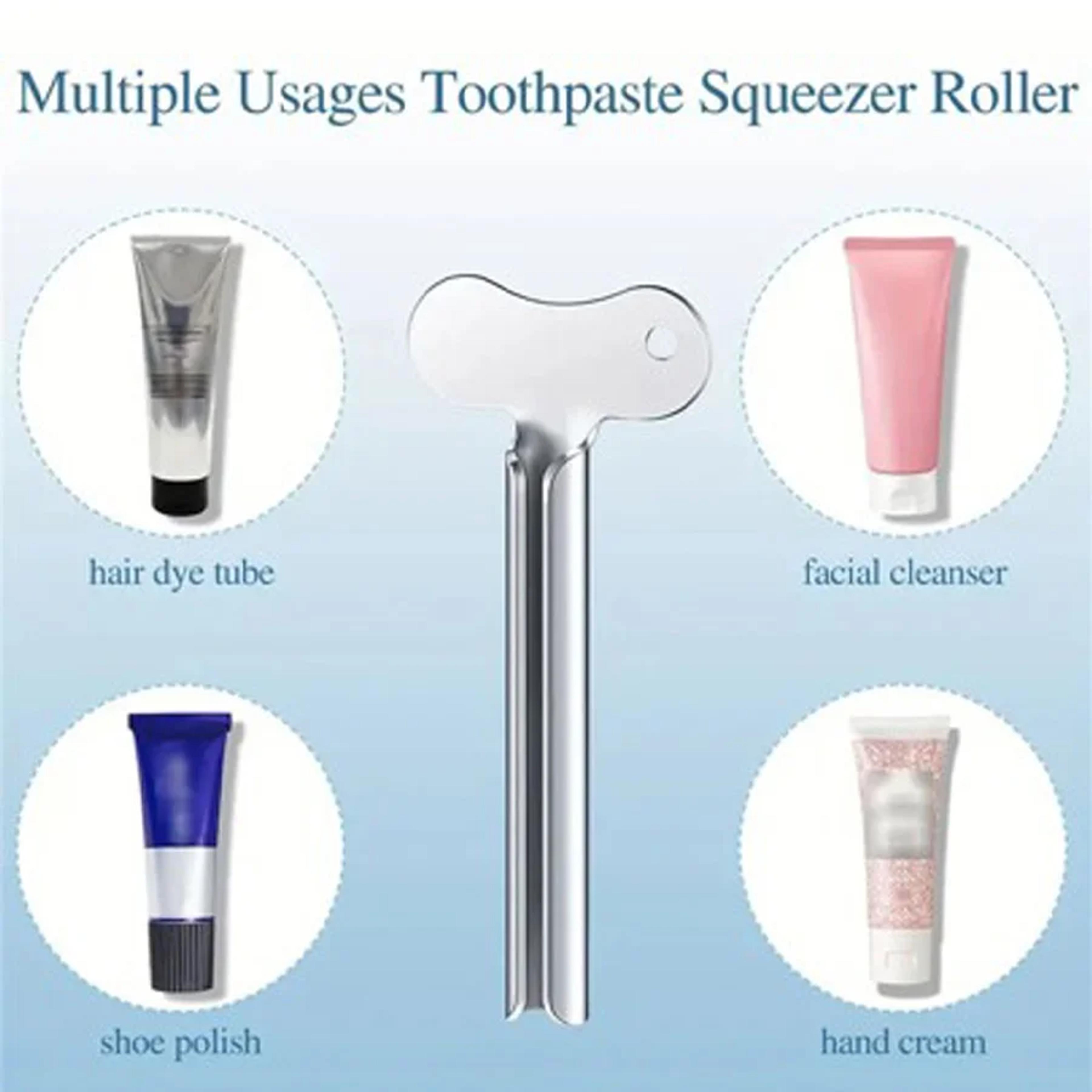 Portable Stainless Steel Toothpaste Squeezer Tube Dispenser Space Saving Bathroom Tool 3