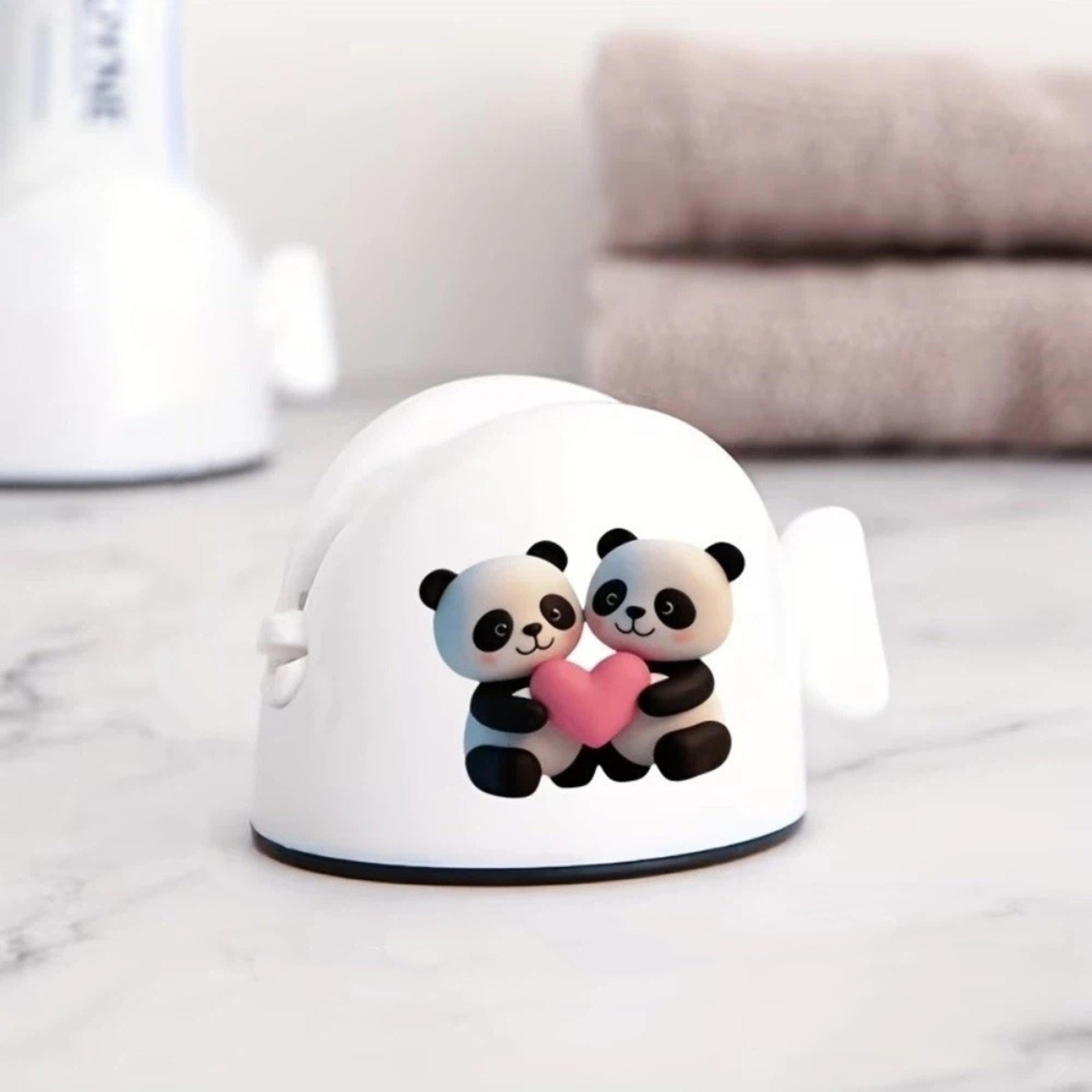 Cat Printed Toothpaste Squeezer Dispenser Easy Rolling Toothpaste Tube Holder 3