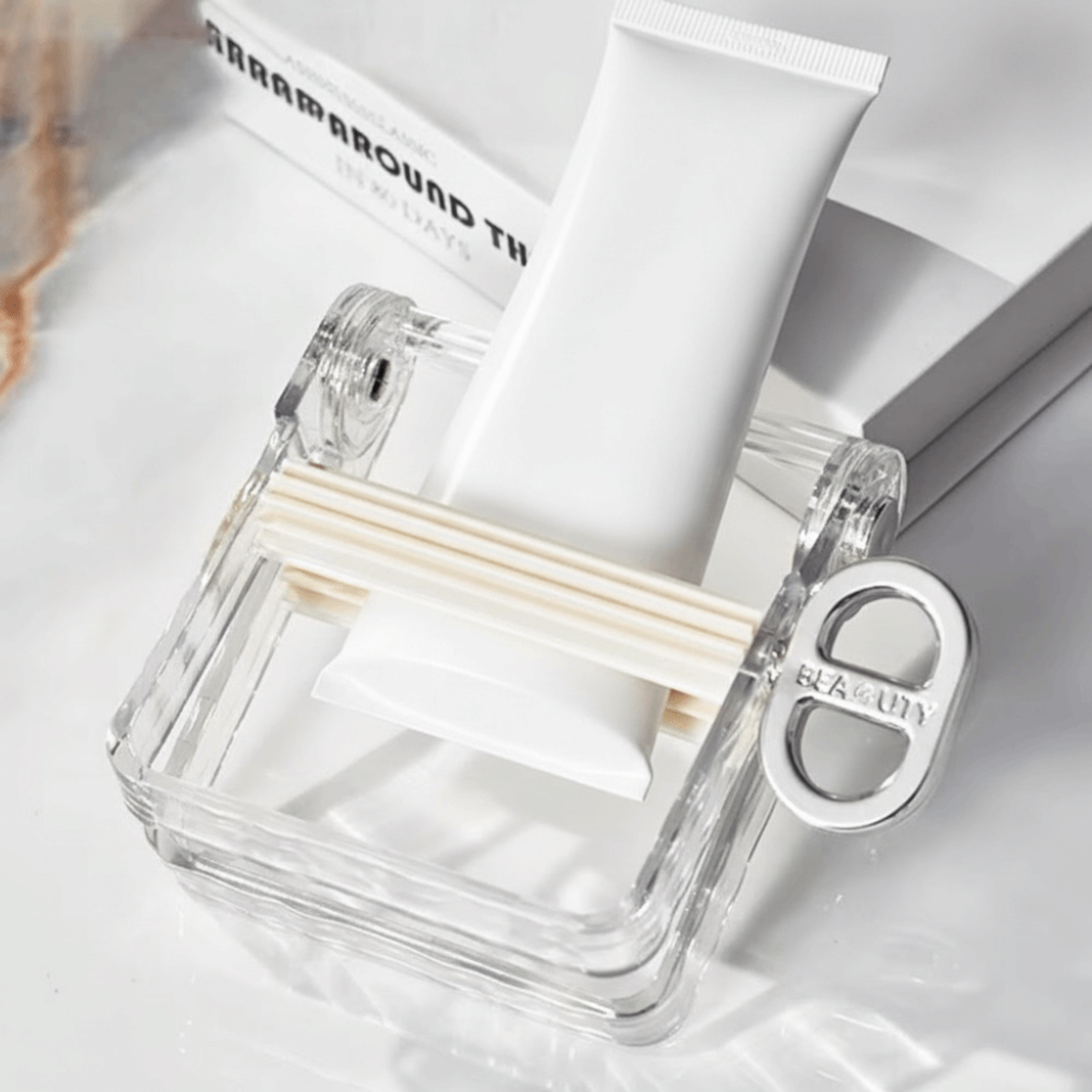 Multi Purpose Wall Mount Toothpaste Squeezer Dispenser No Waste Bathroom Organizer 2
