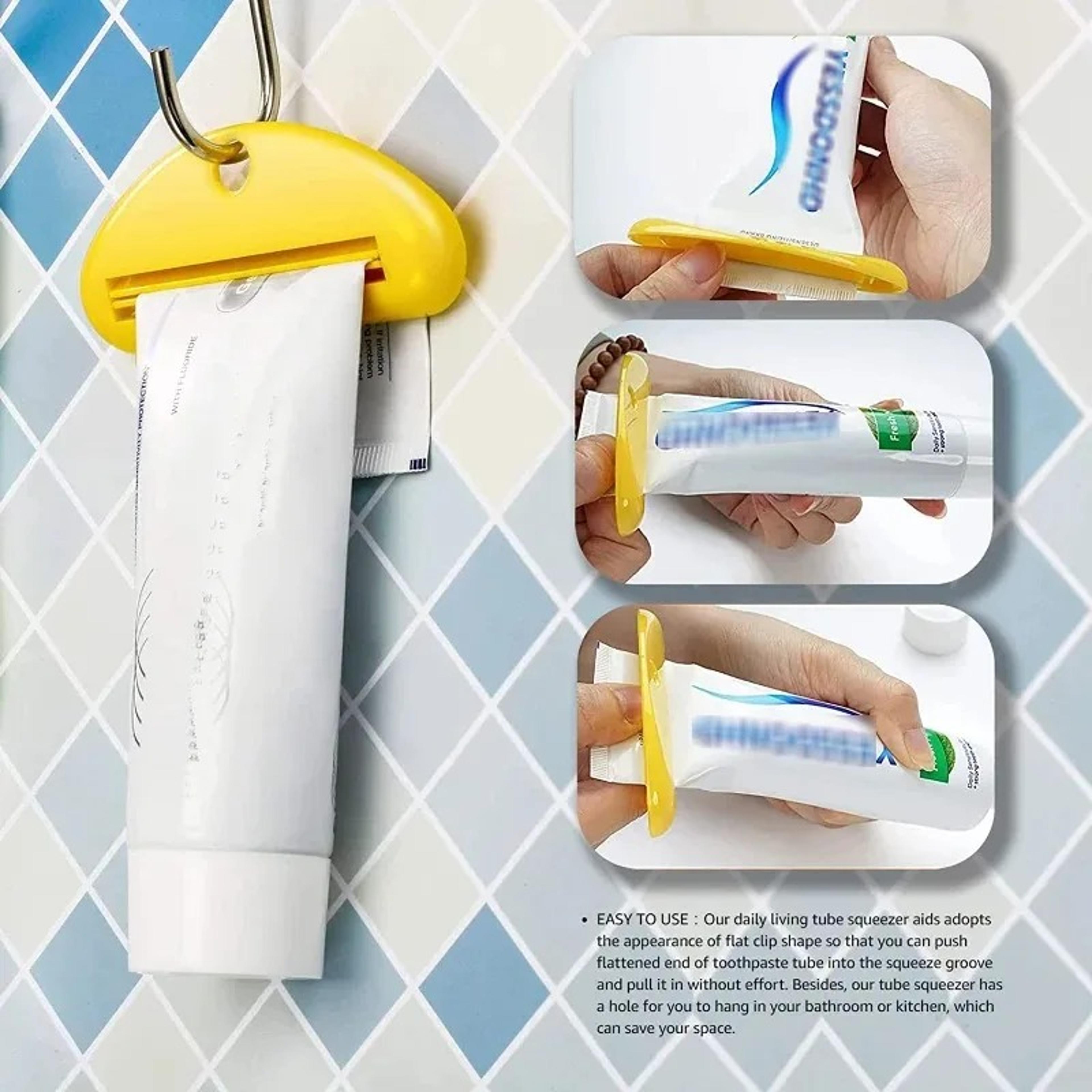 Manual Toothpaste Squeezer Tube Dispenser Clip Space Saving Bathroom Organizer 3