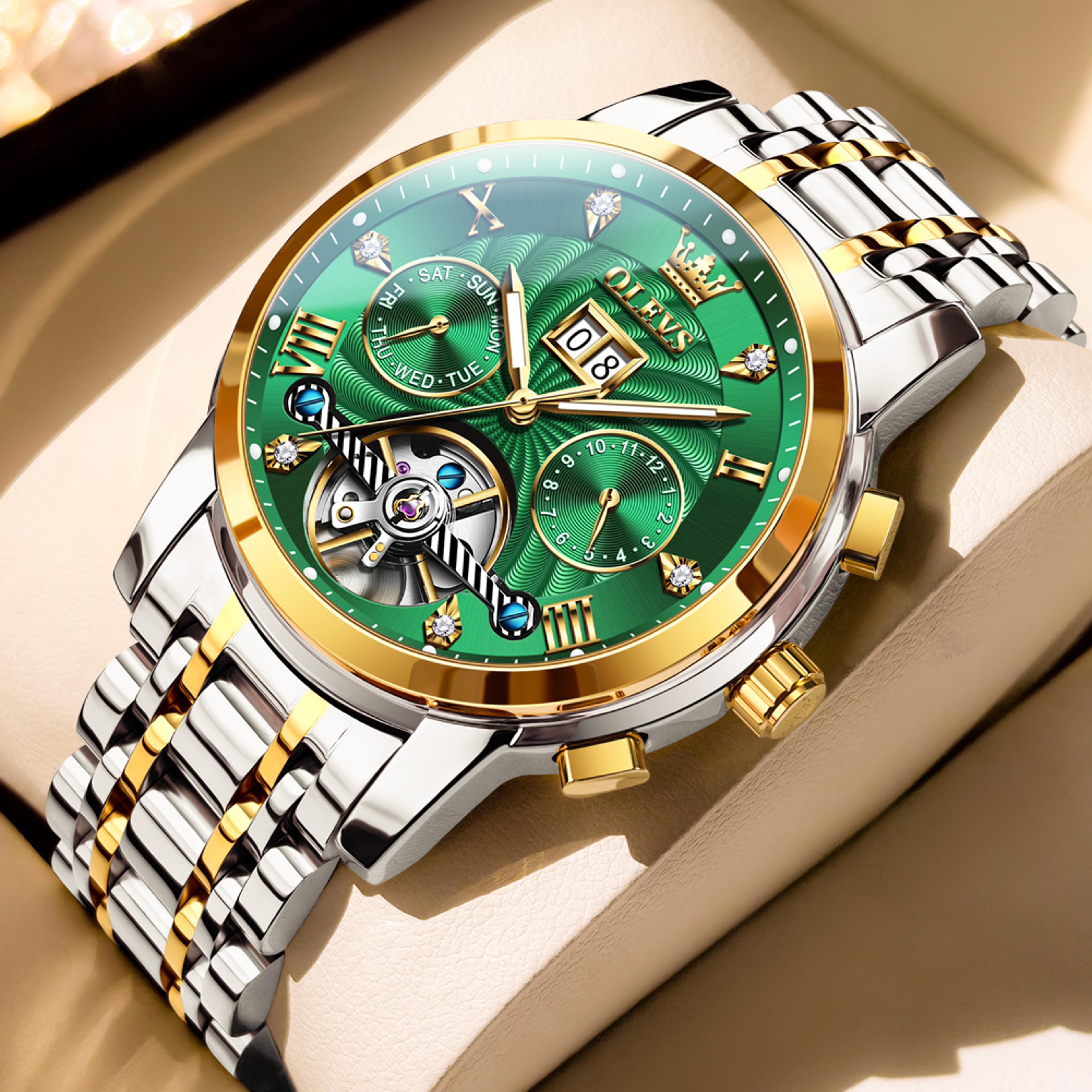 Automatic Mechanical Watch For Men With Skeleton Dial And Luminous Display 14
