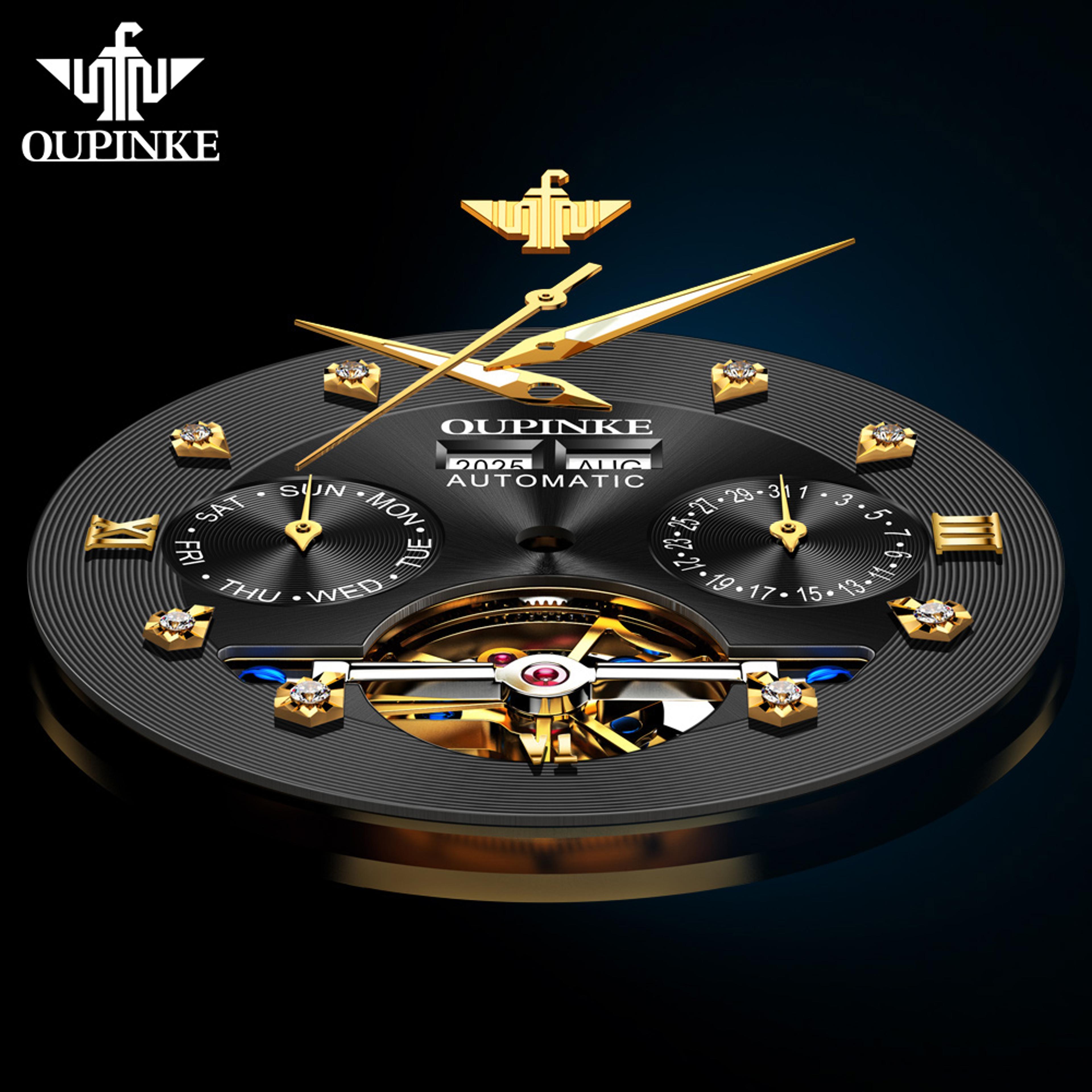 Luxury Skeleton Automatic Mechanical Watch For Men With Tungsten Steel Case Sapphire Mirror 1
