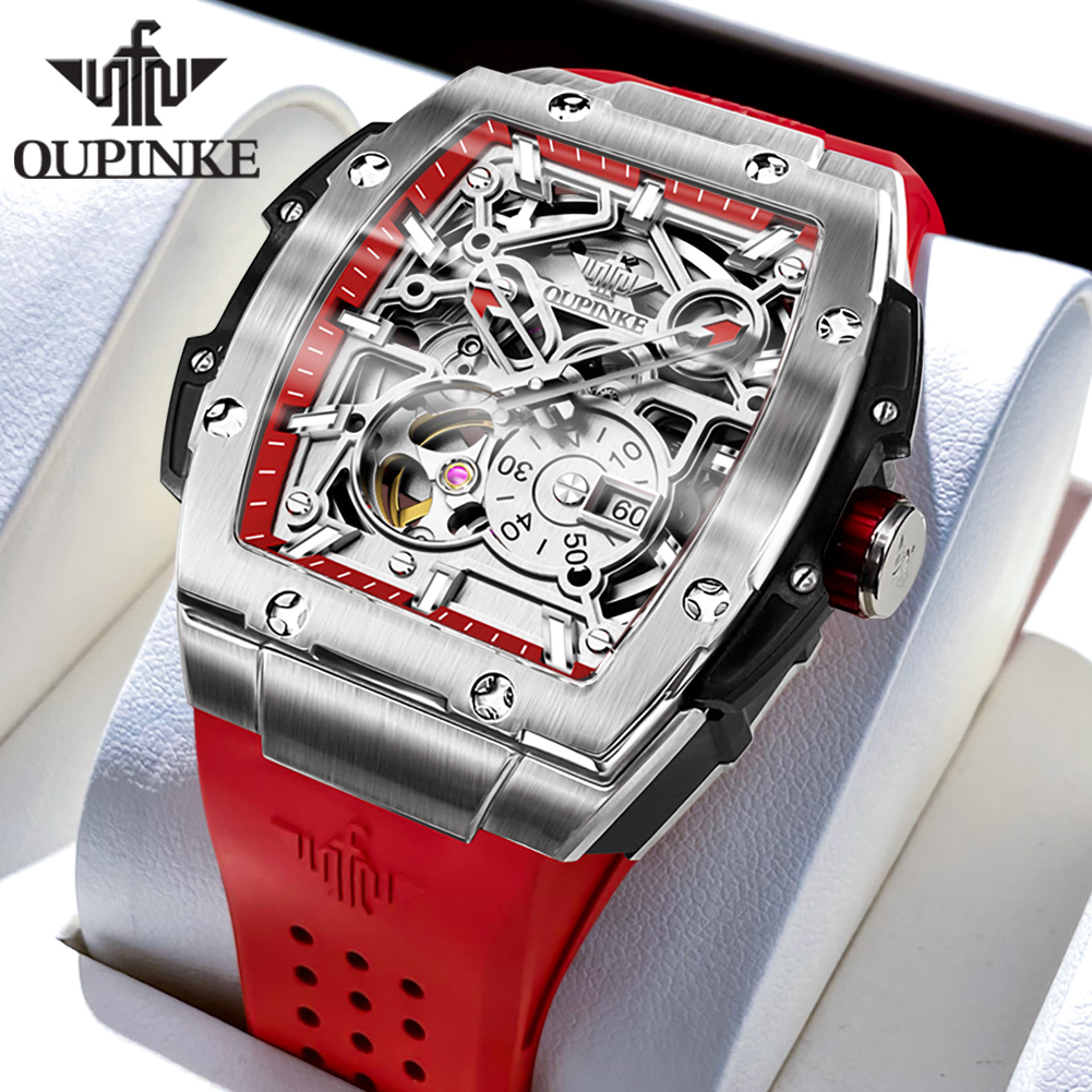 Luxury Skeleton Automatic Mechanical Watch For Men With Sapphire Crystal And Luminous Design 6