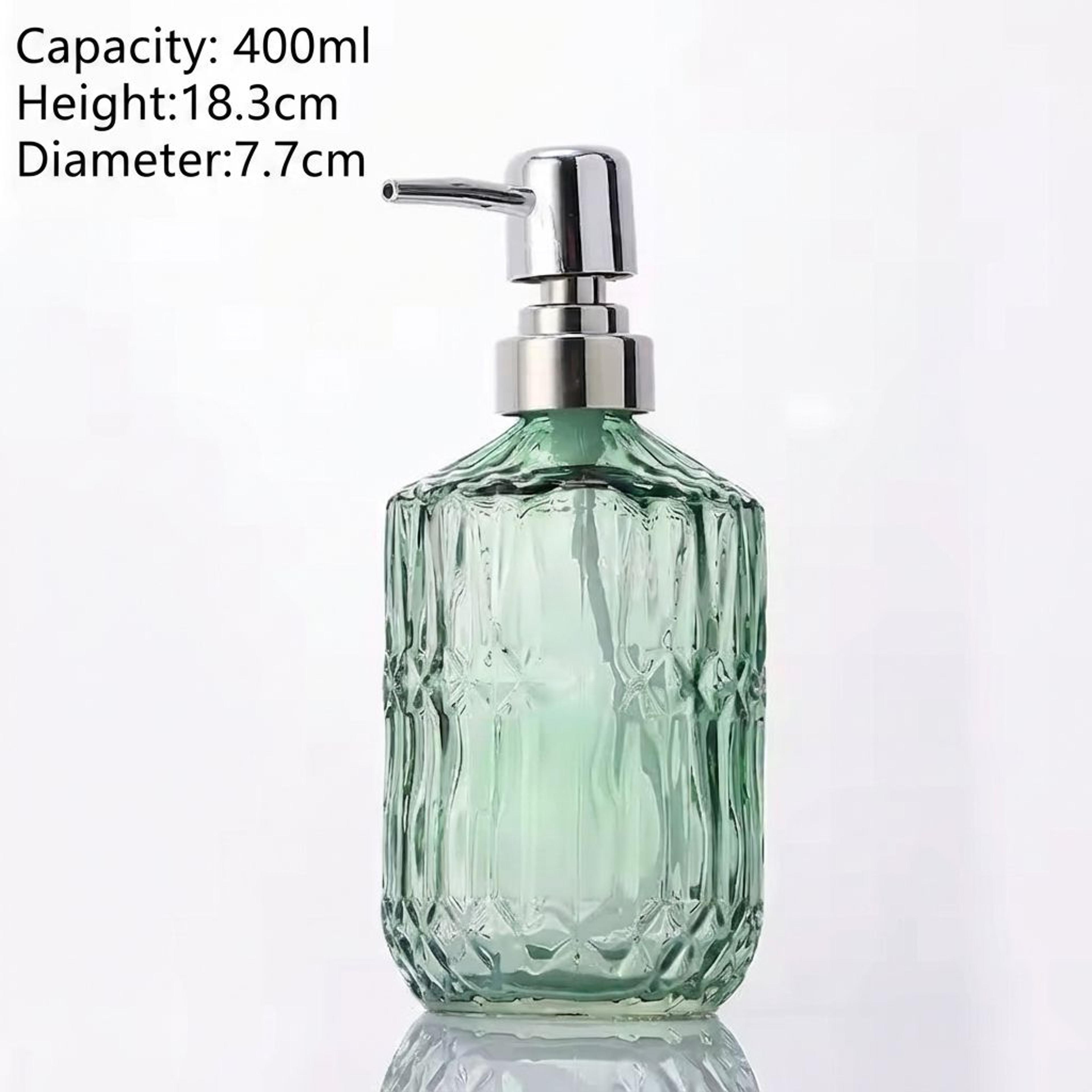 Elegant Glass Lotion Dispenser Bottle For Hotel Spa Bathroom Shower Gel And Hand Sanitizer Storage 6