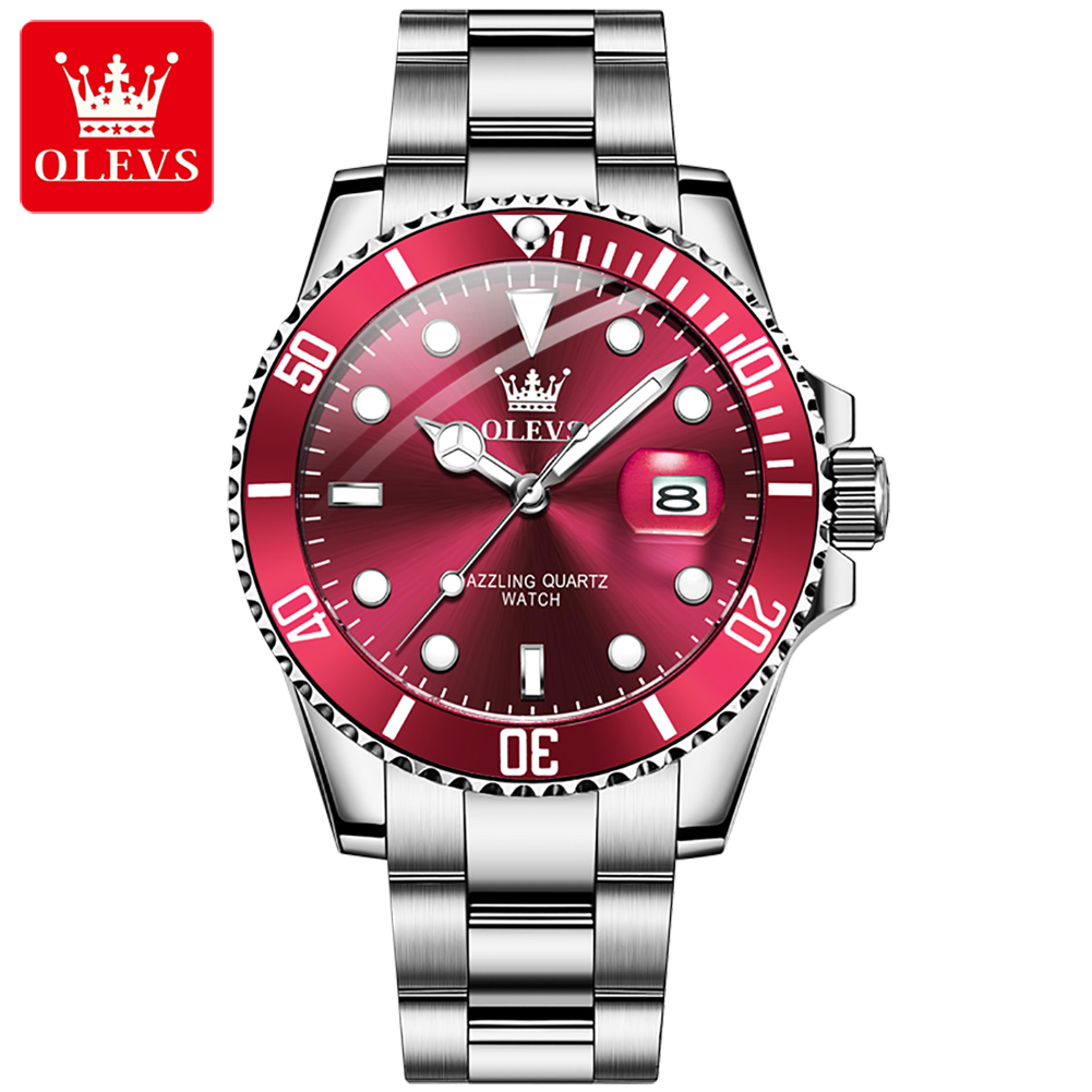 Luxury Men Automatic Date Quartz Watch With Rotating Bezel Waterproof Sports Design 7