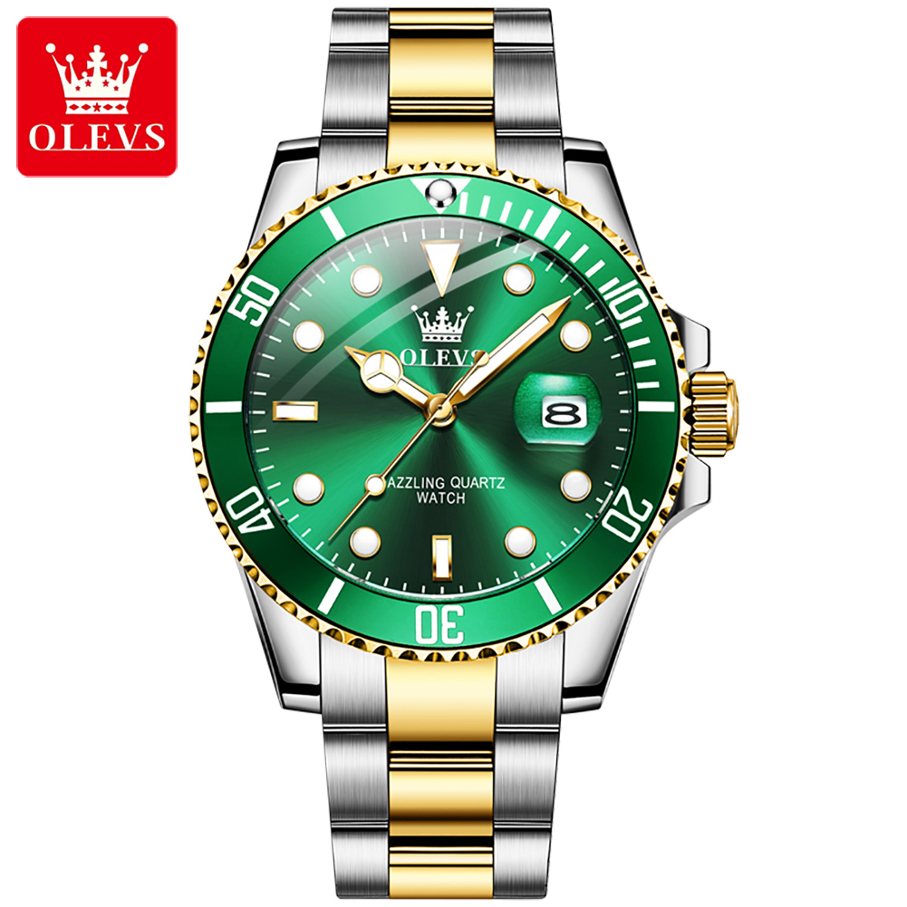 Luxury Men Automatic Date Quartz Watch With Rotating Bezel Waterproof Sports Design 11