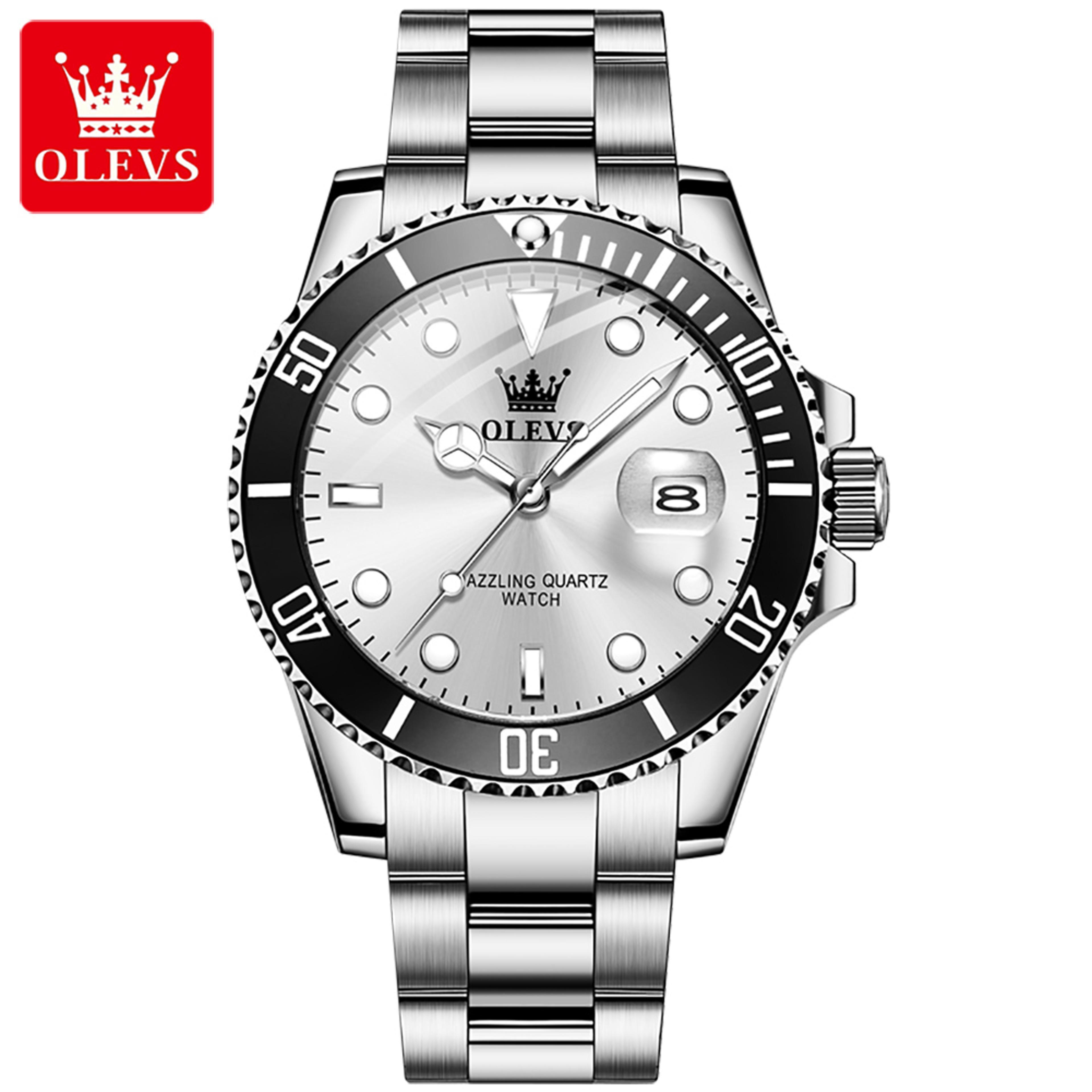 Luxury Men Automatic Date Quartz Watch With Rotating Bezel Waterproof Sports Design 14