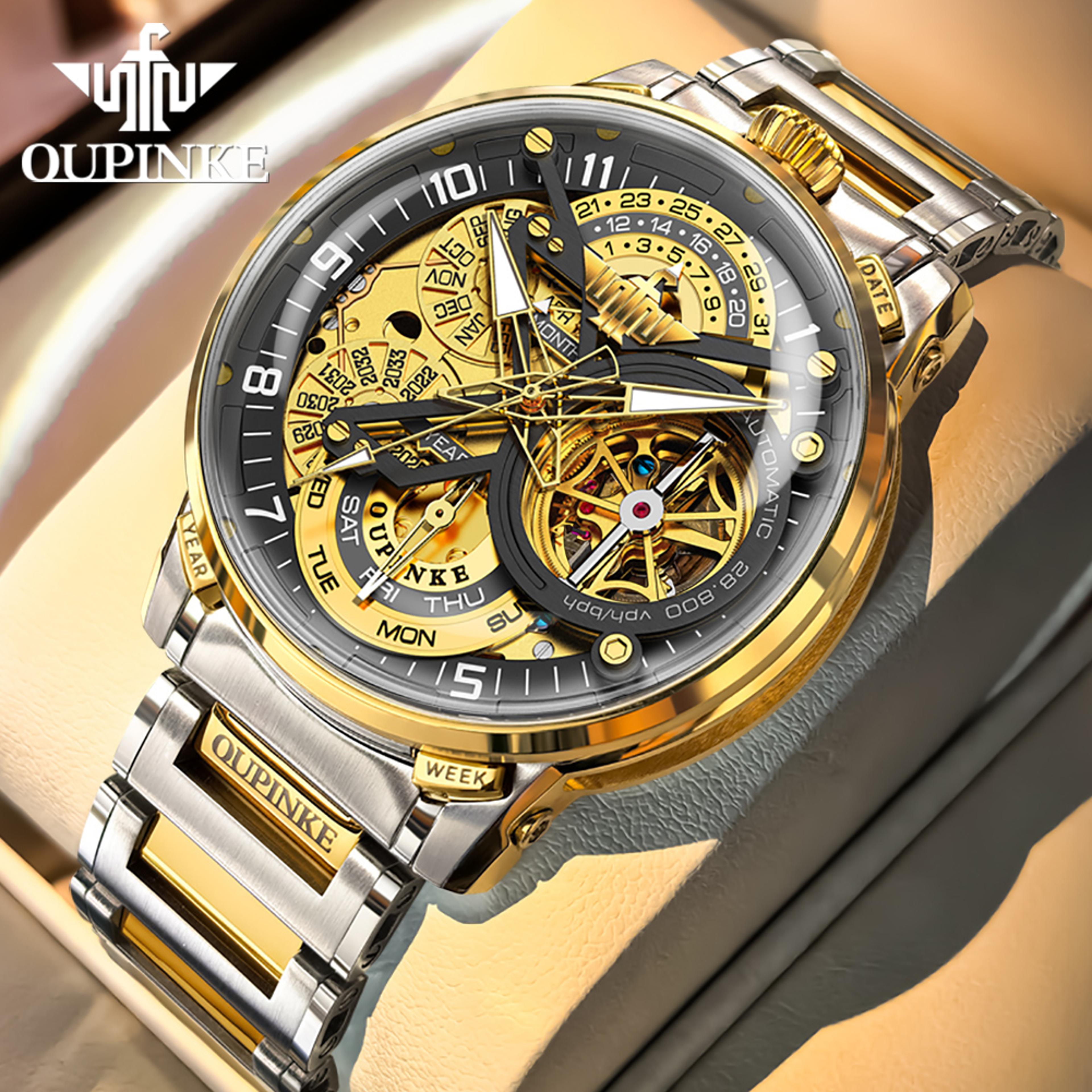 Luxury Hollow Automatic Mechanical Watch For Men Italian Design Limited Edition 7