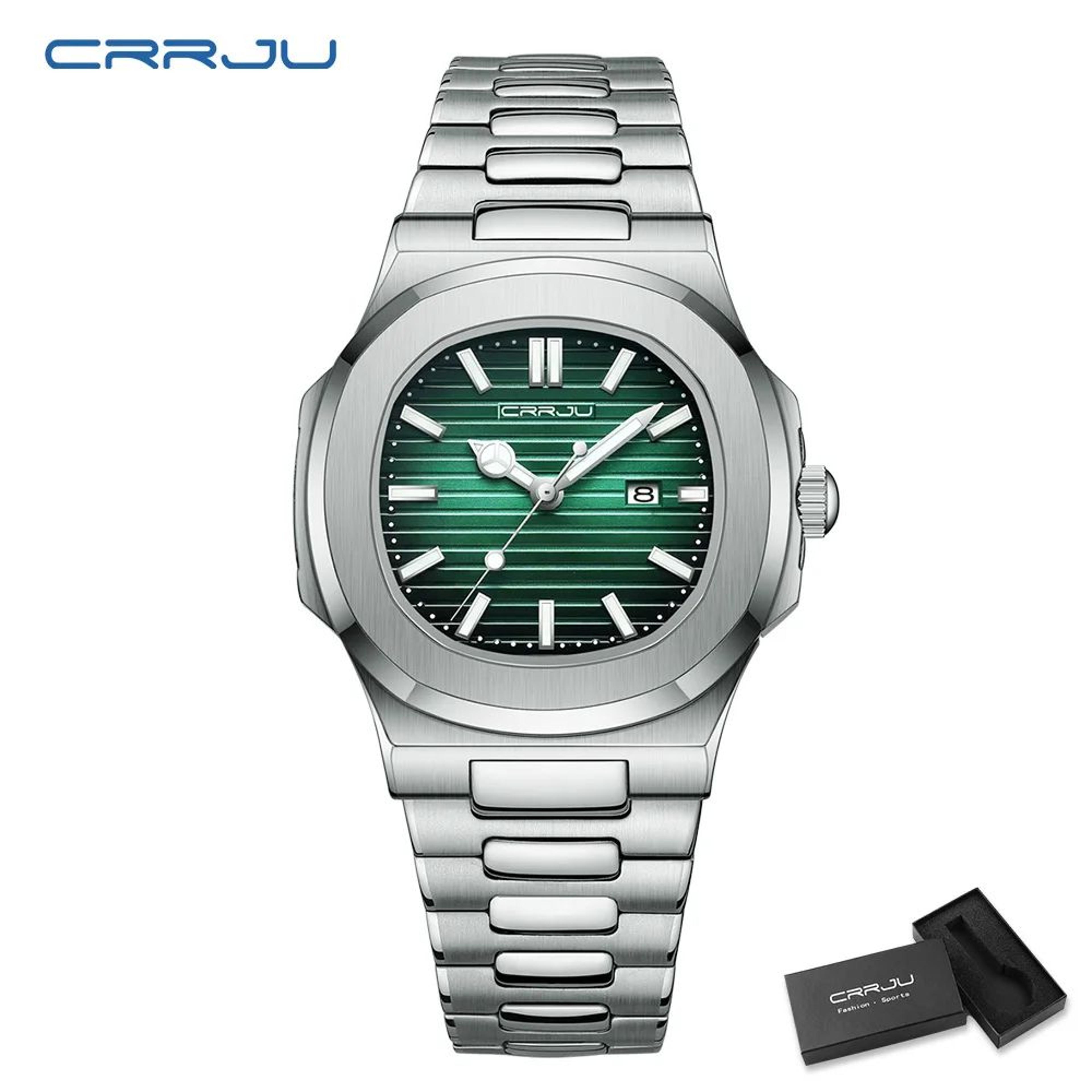 Luxury Square Dial Mens Quartz Watch With Luminous Display And Waterproof Sports Design 14