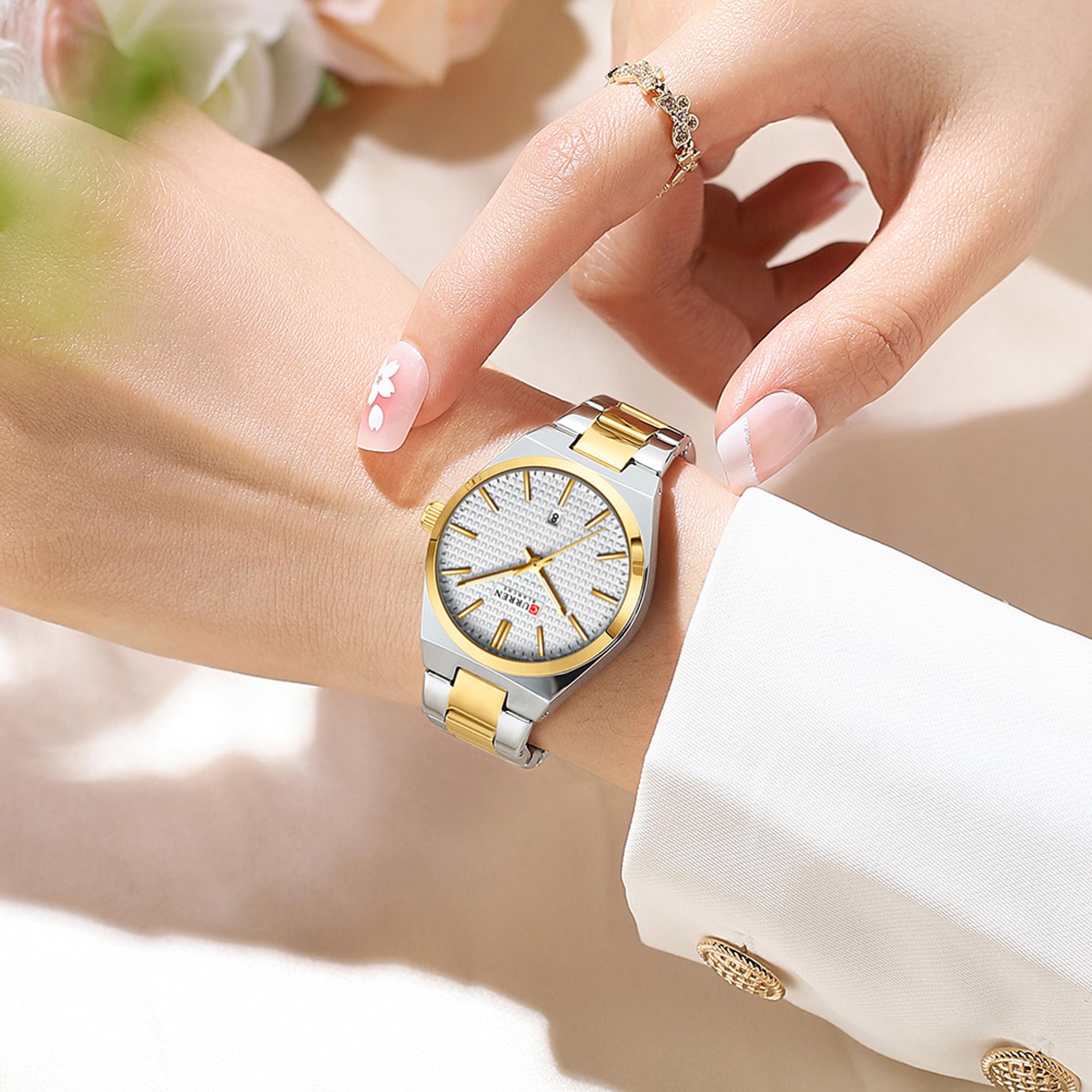 japan quartz women watch stainless steel bracelet love dial elegant waterproof ladies watch