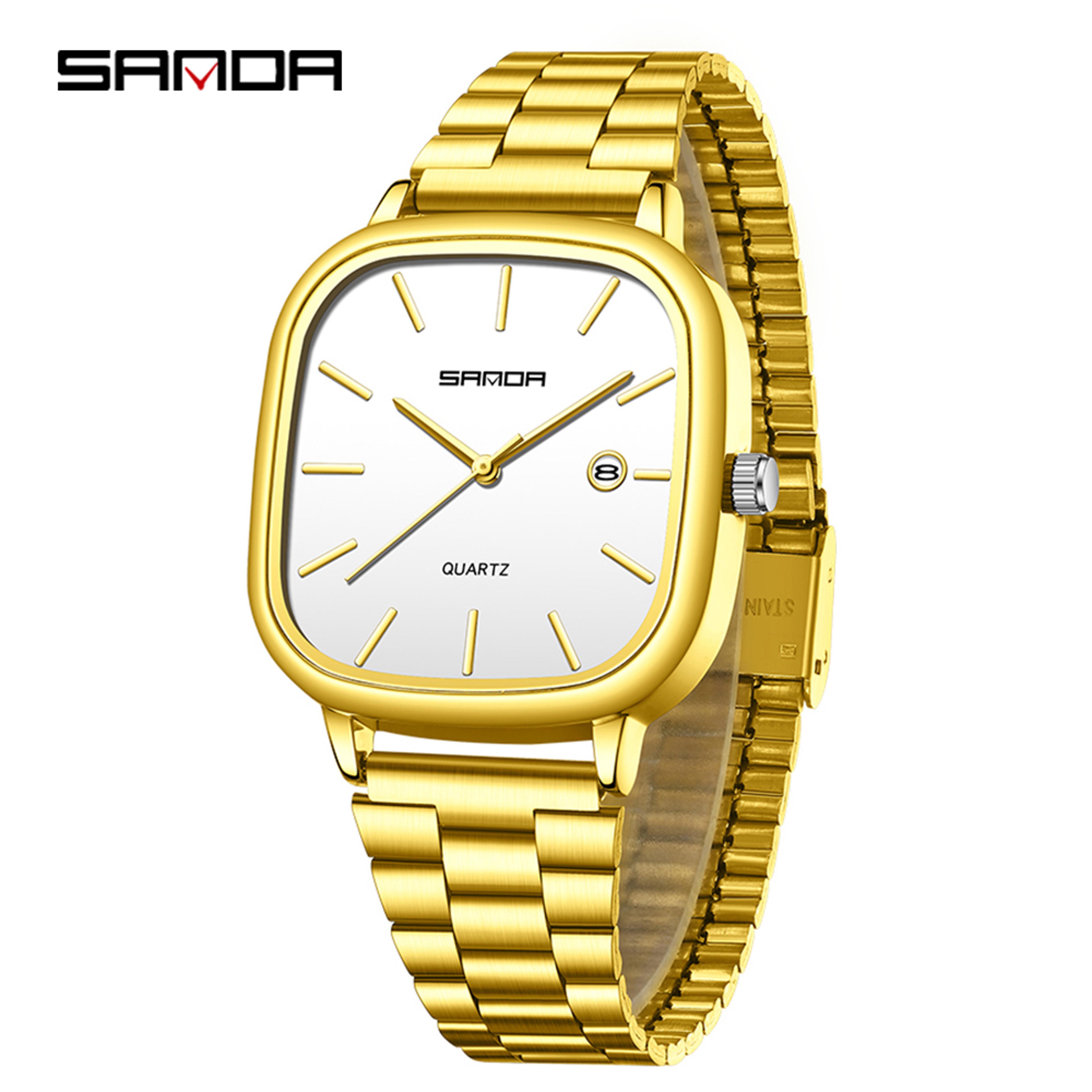 Couple Quartz Square Watches Waterproof Elegant Matching Gift Set 11