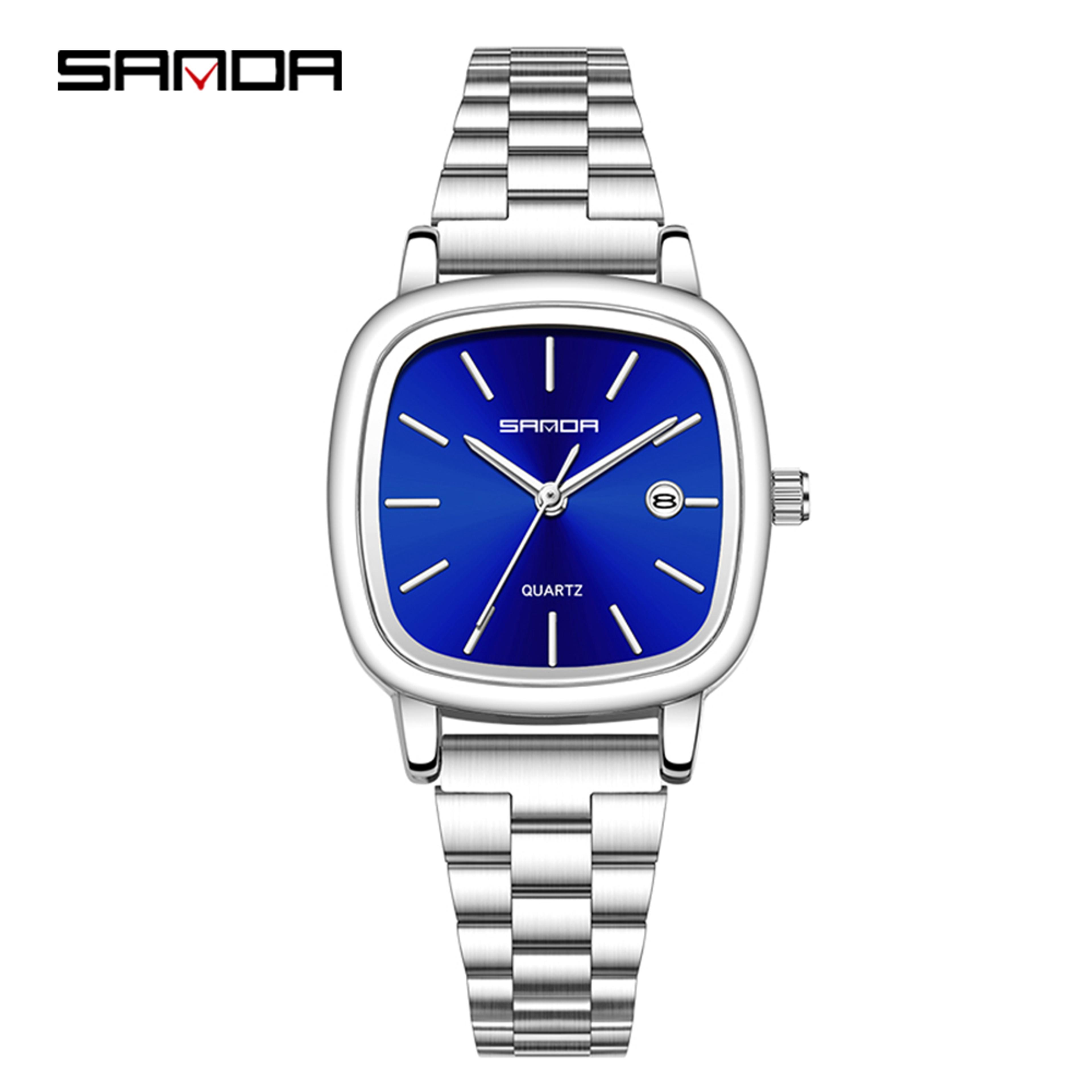 Couple Quartz Square Watches Waterproof Elegant Matching Gift Set 14