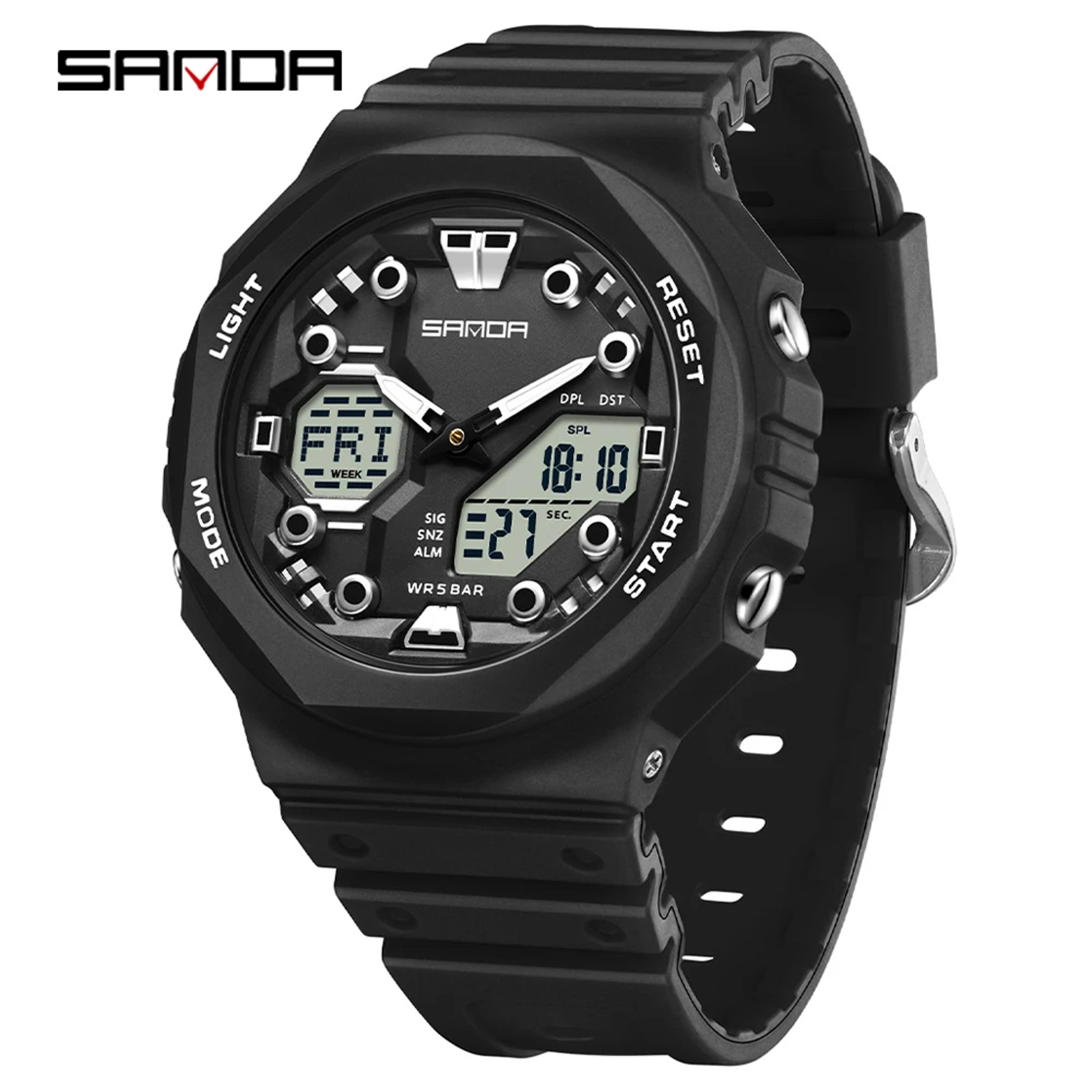 Electronic Digital Watch With Night Light Alarm Waterproof Student Sports Watch 13