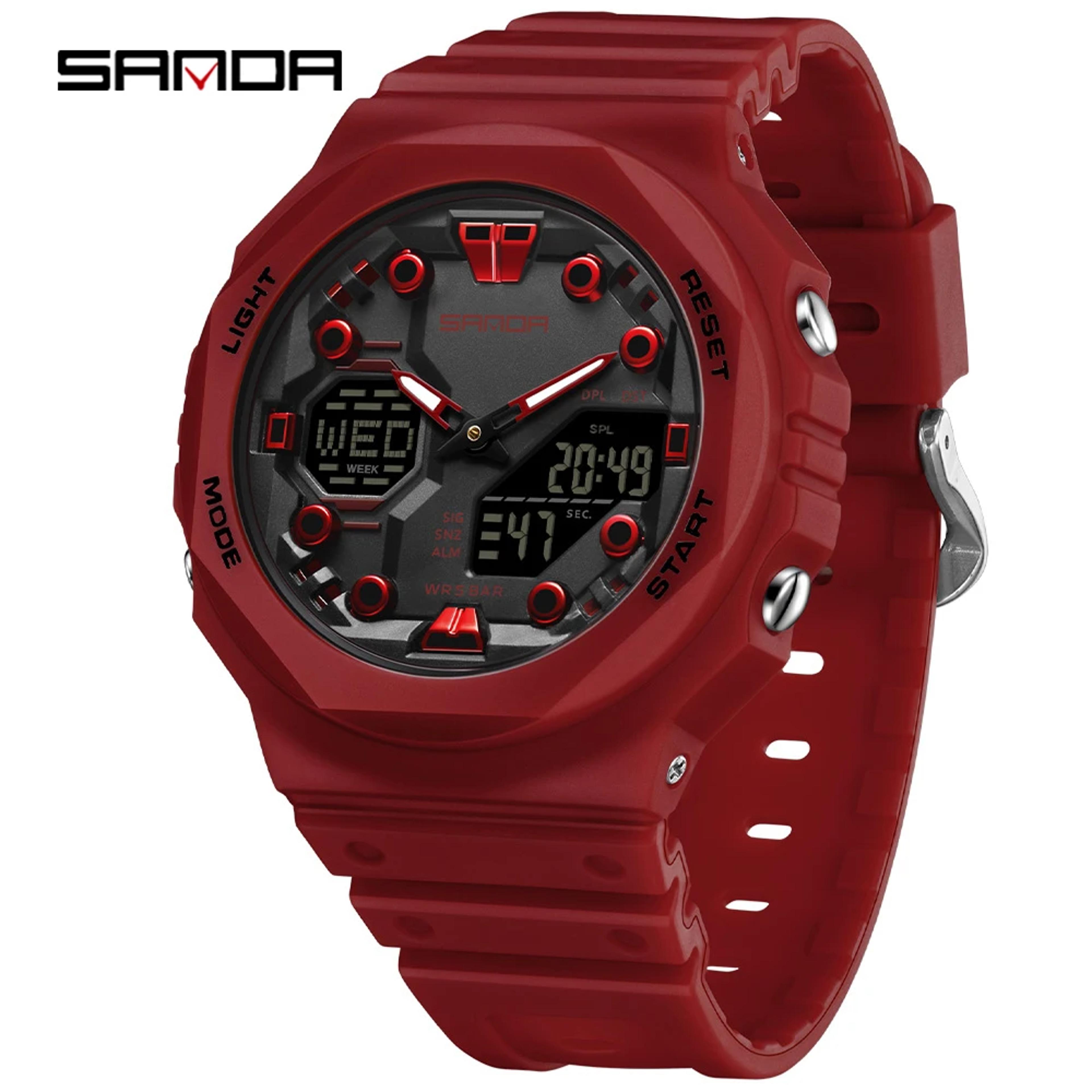 Electronic Digital Watch With Night Light Alarm Waterproof Student Sports Watch 12