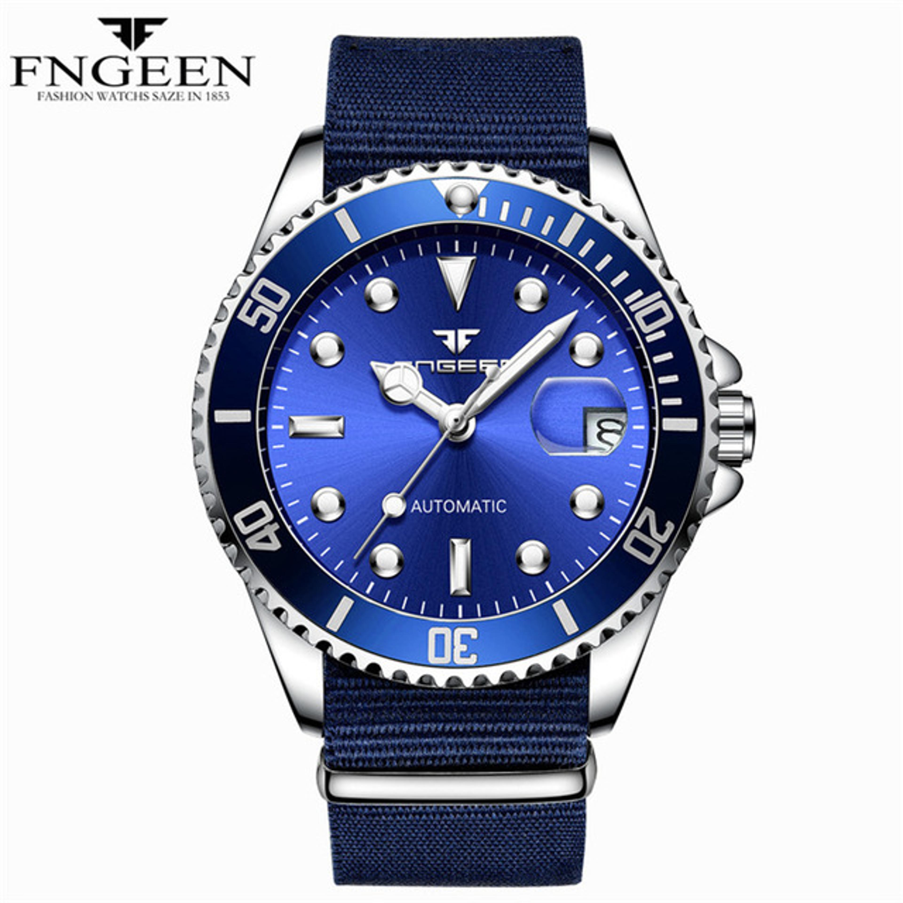 Skeleton Mechanical Watch For Men With Luminous Dial And Stainless Steel Band 6