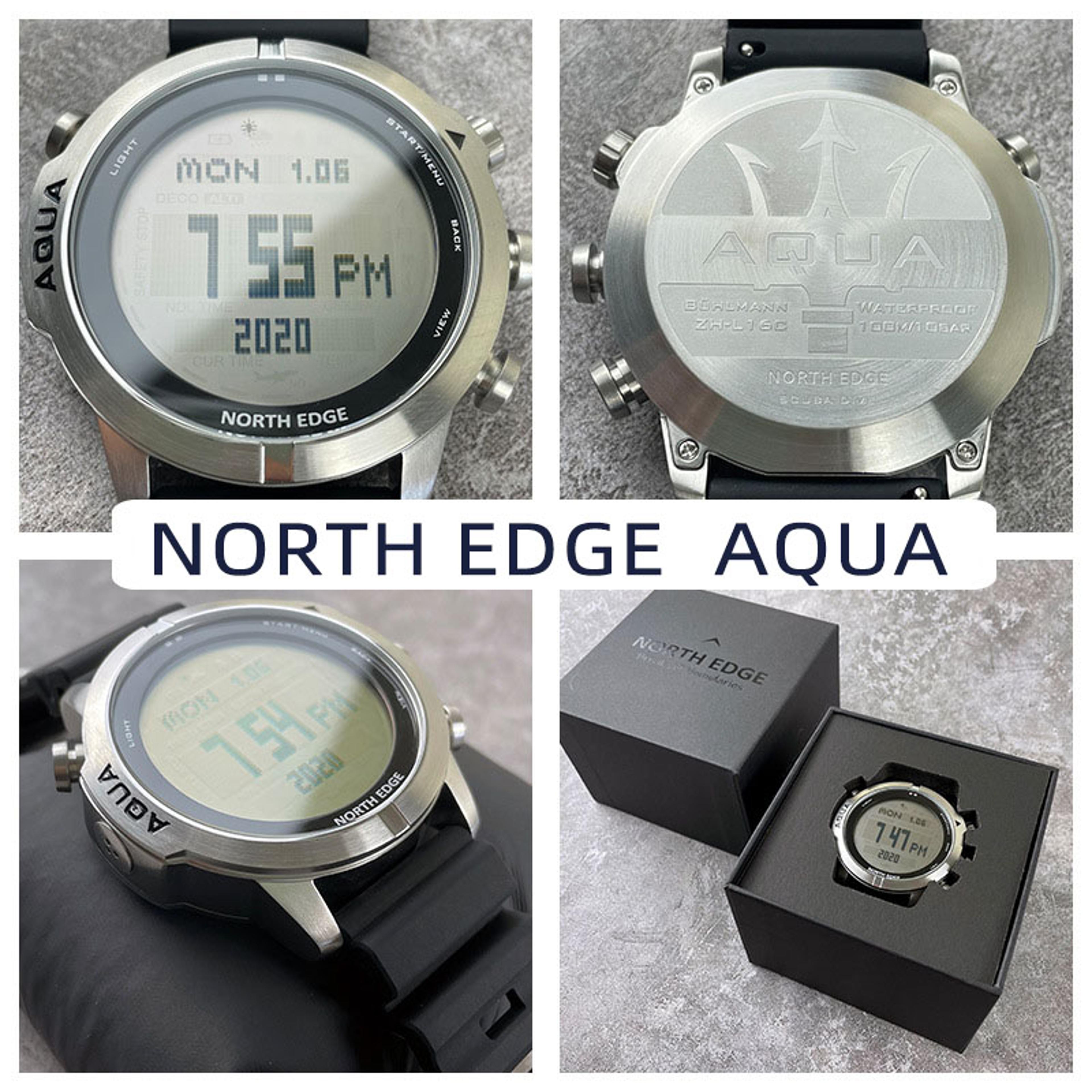 North Edge Aqua Professional Dive Computer Watch With NDL Compass Altimeter And Barometer 5