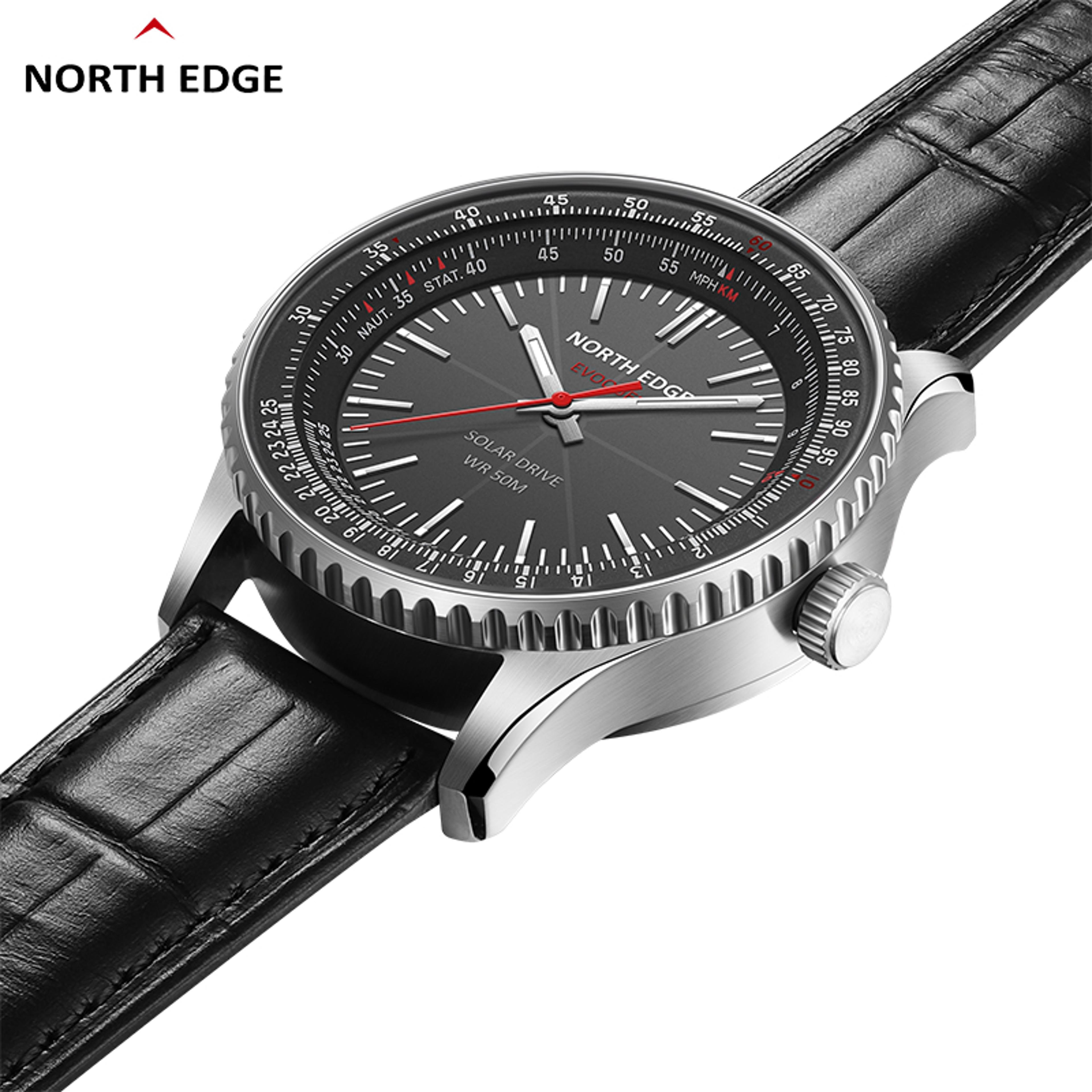 Solar Powered Pilot Watch With Leather Strap 2