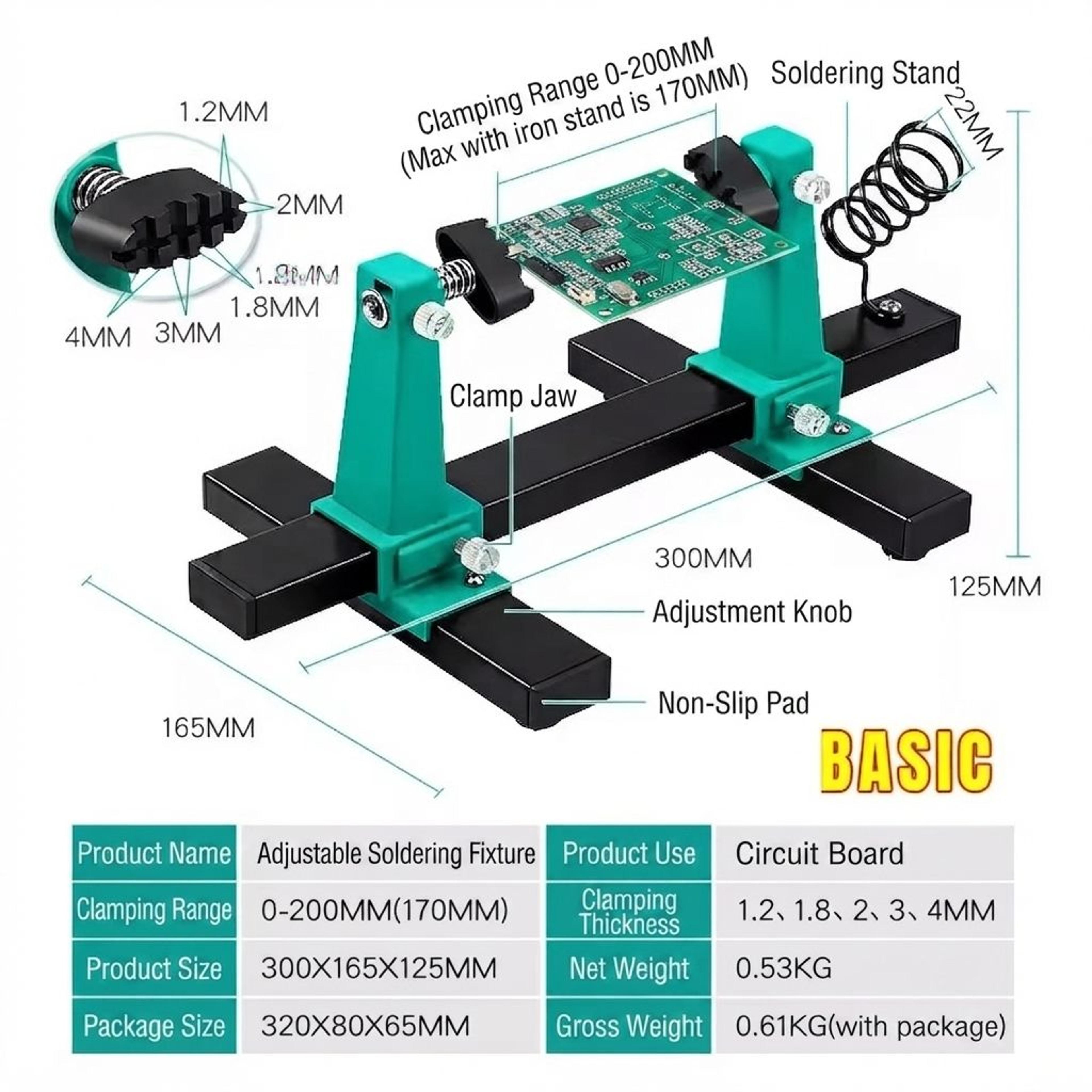 Adjustable PCB Holder With Rotation Soldering Jig Clamp For Circuit Board Repair 6