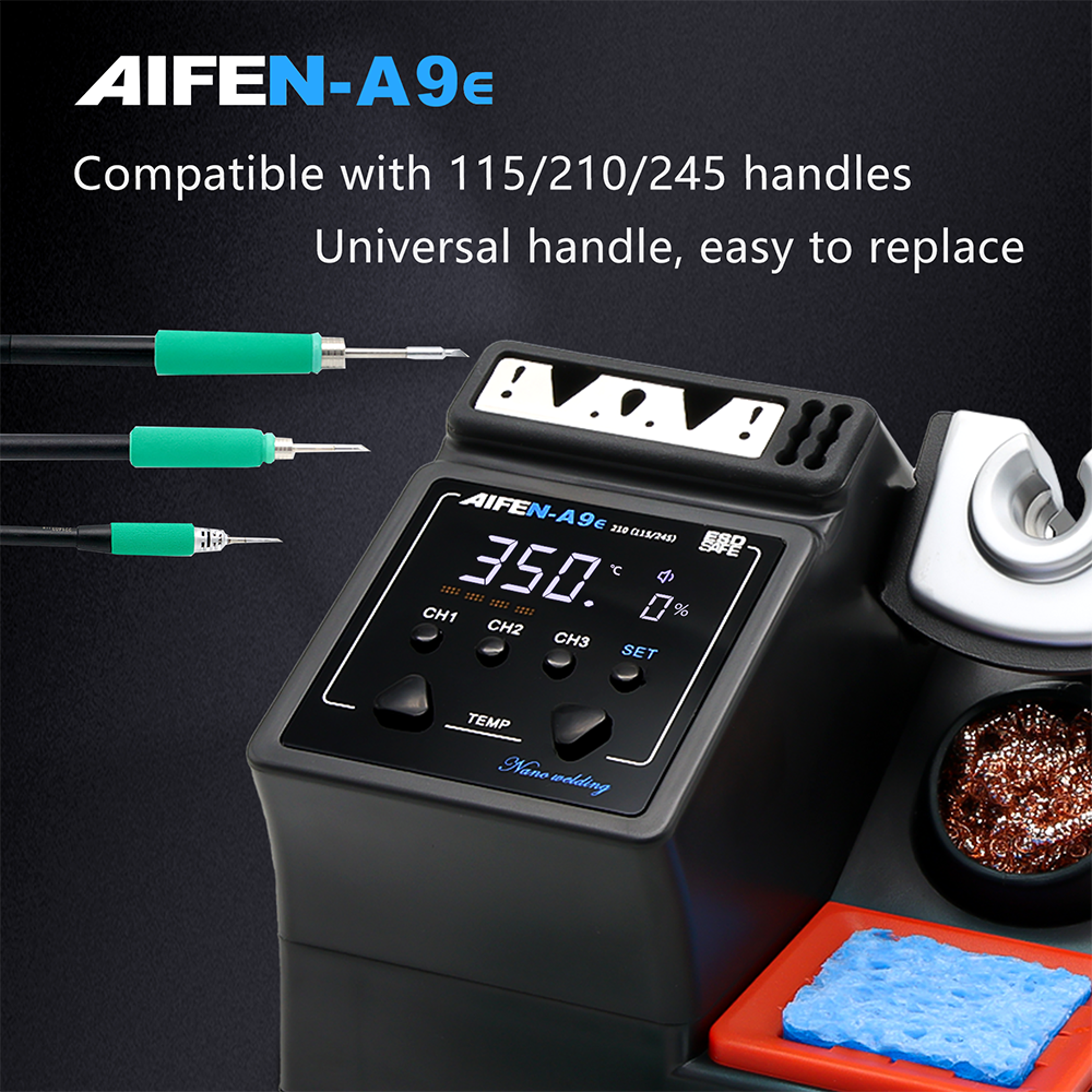Soldering Station Handle Compatible Precision Welding Iron Tip Controller 3