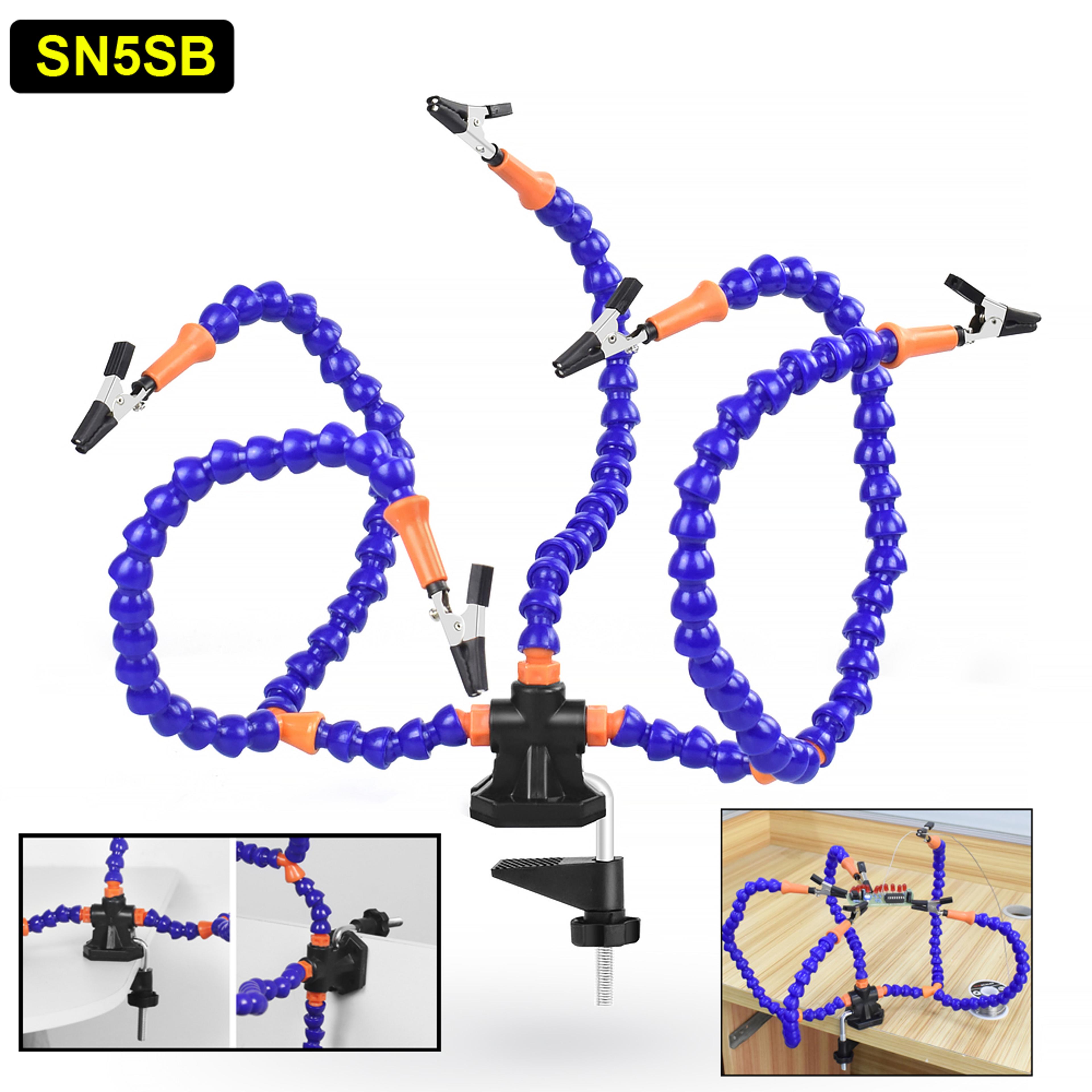 Adjustable Helping Hand Soldering Station With Flexible Arms PCB Holder 8