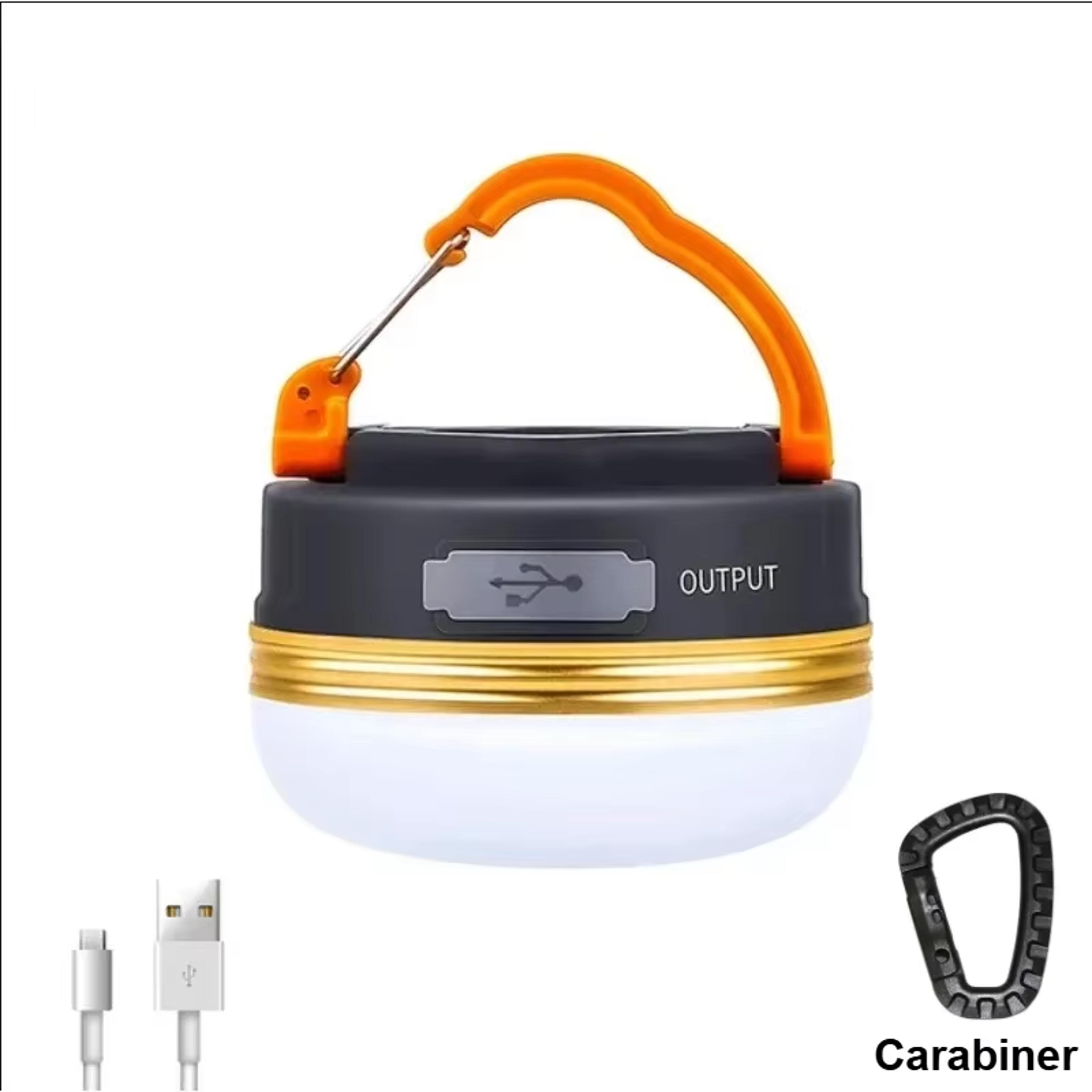 Rechargeable LED Camping Lantern With Folding Floodlight Portable Tent Light 10