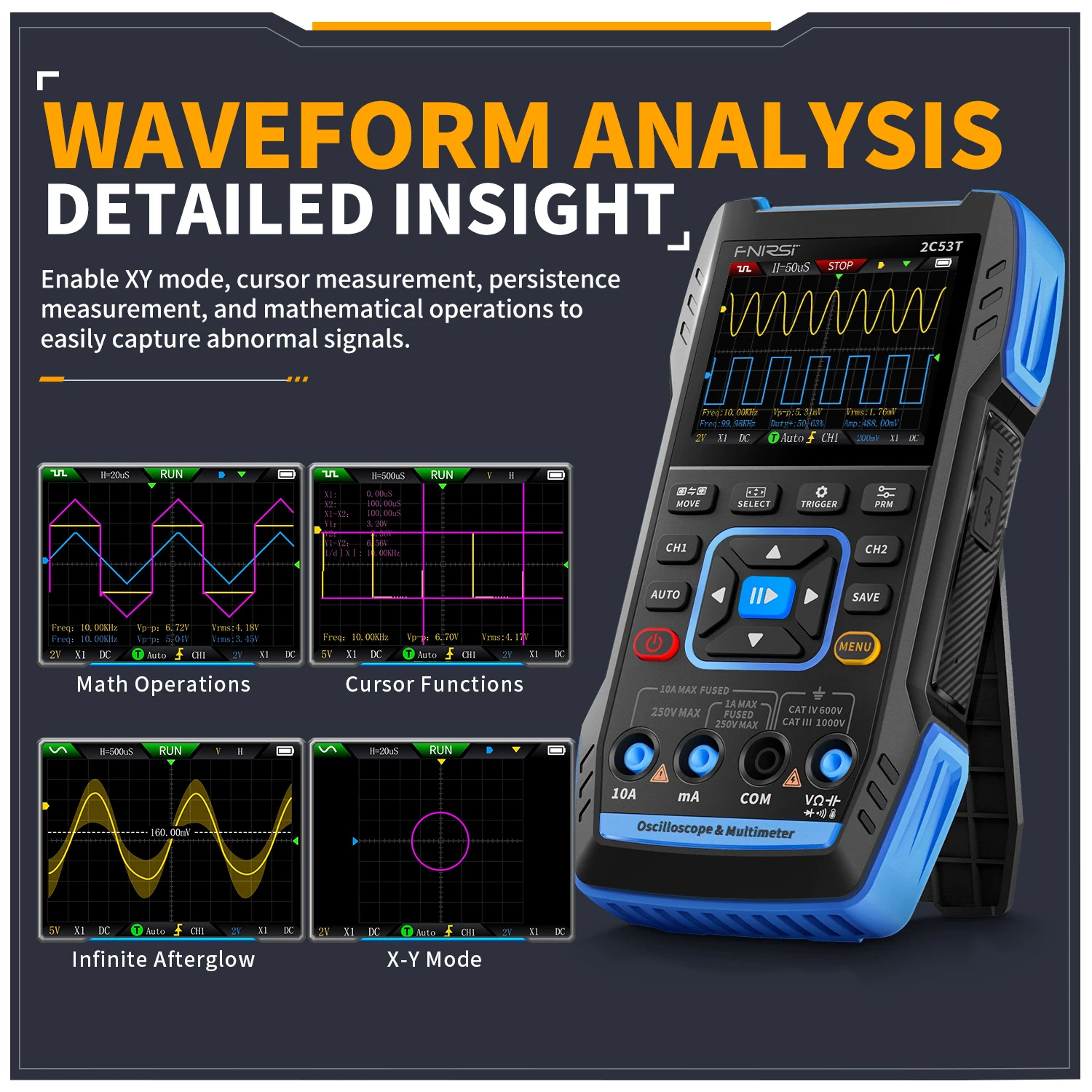 Handheld Oscilloscope Multimeter And Signal Generator 1