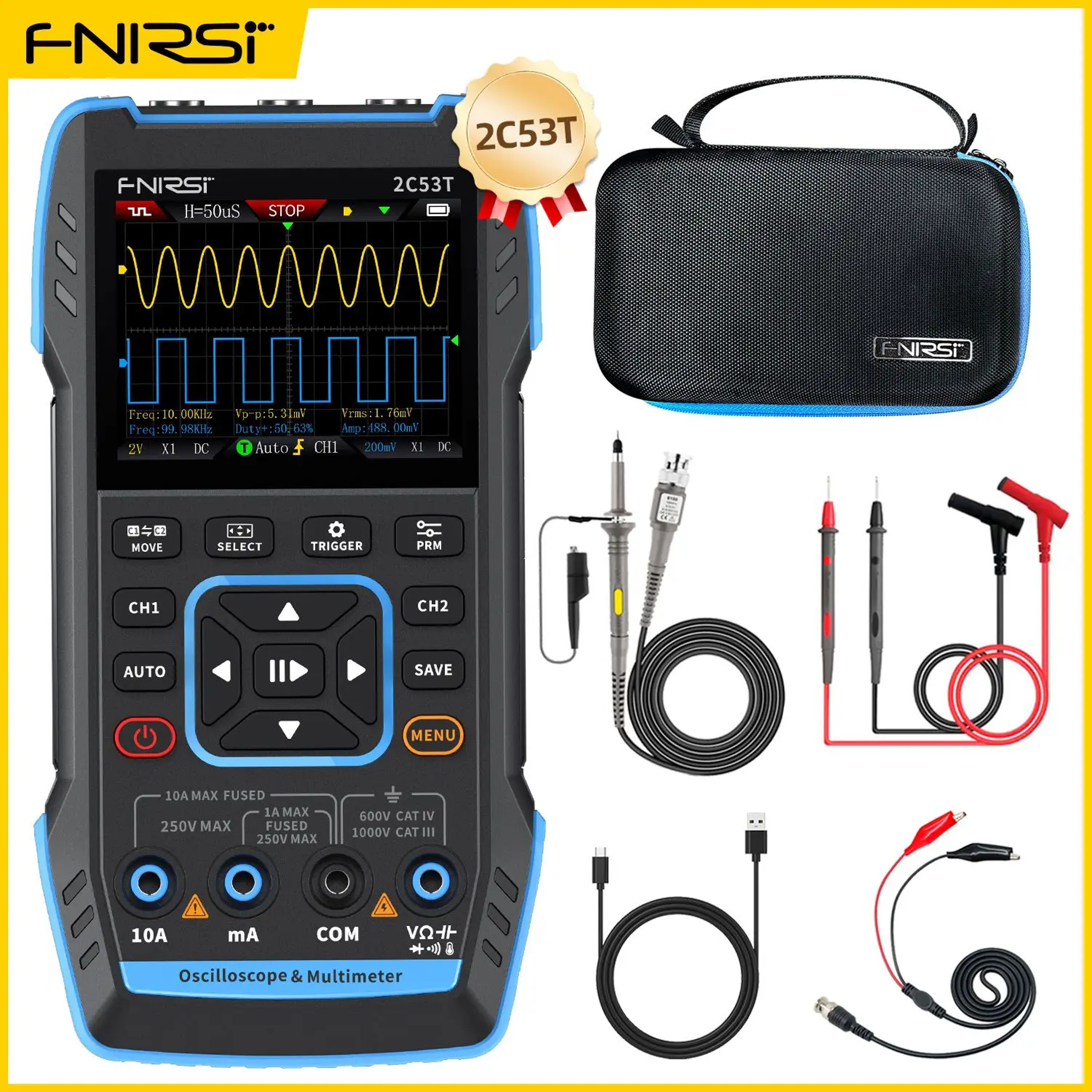 Handheld Oscilloscope Multimeter And Signal Generator 8