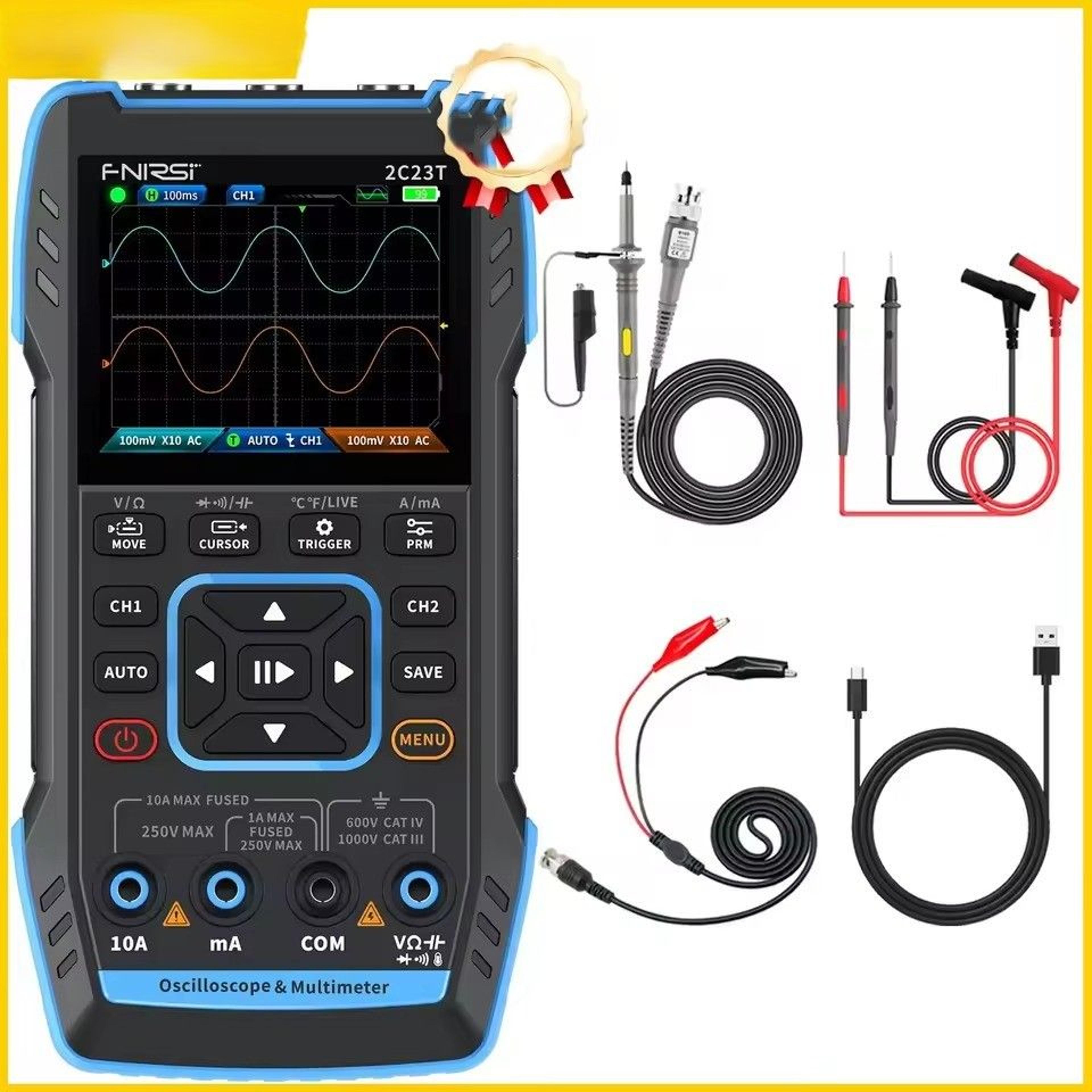 Handheld Oscilloscope Multimeter And Signal Generator 0