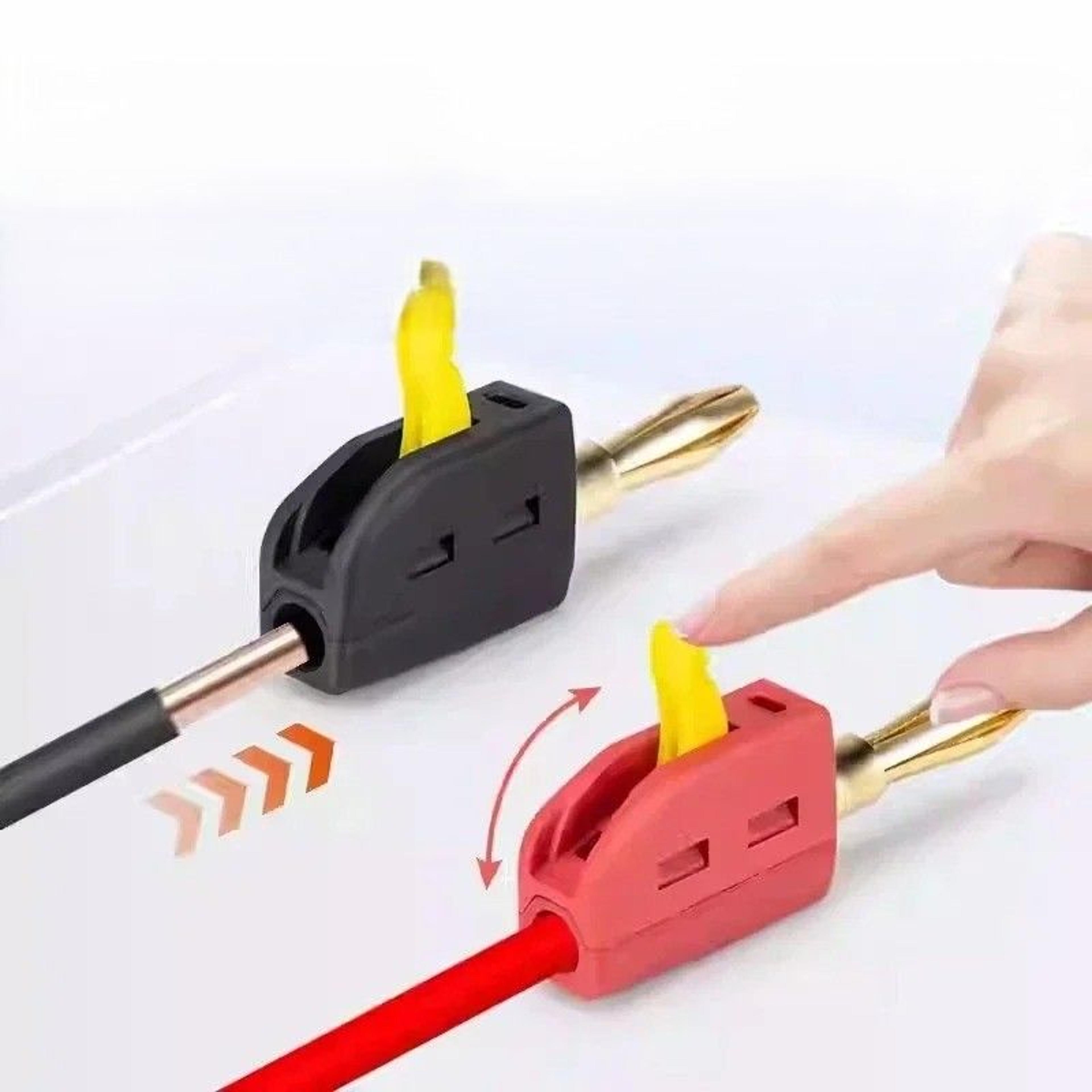 Banana Plug Connectors Gold Plated Quick Connect Test Plugs 0