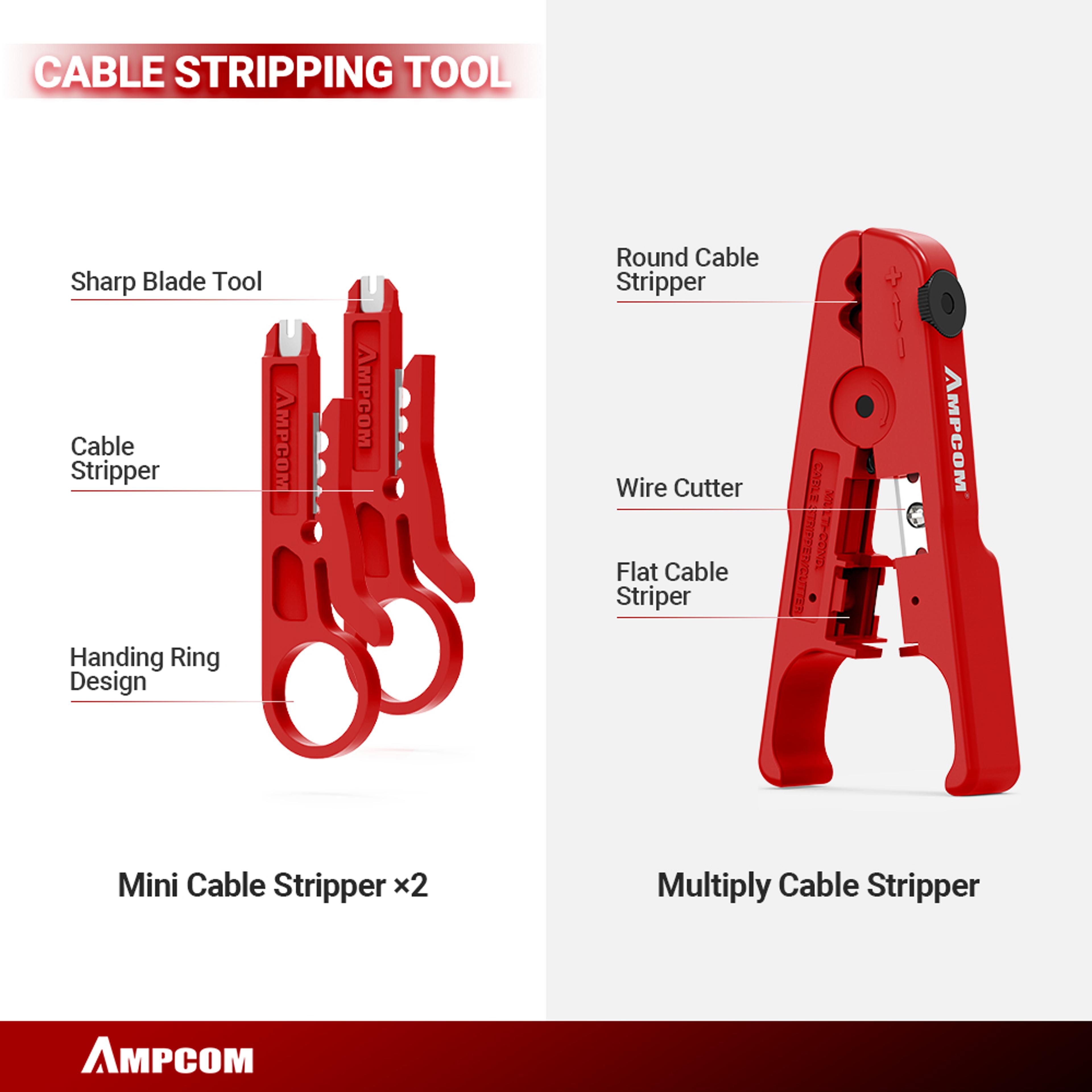 Crimping Tool Kit With LAN Cable Tester And Ethernet Repair Tools 4