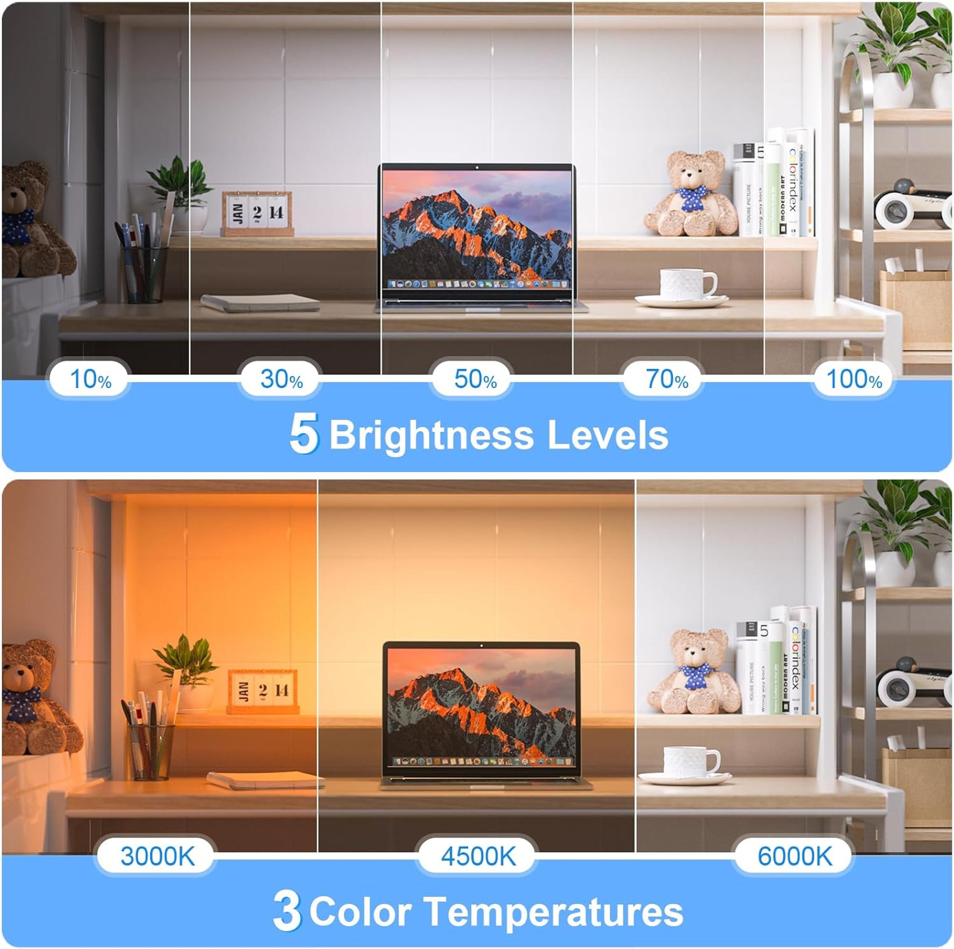 Rechargeable Under Cabinet Light Dimmable LED Makeup Mirror Light 1