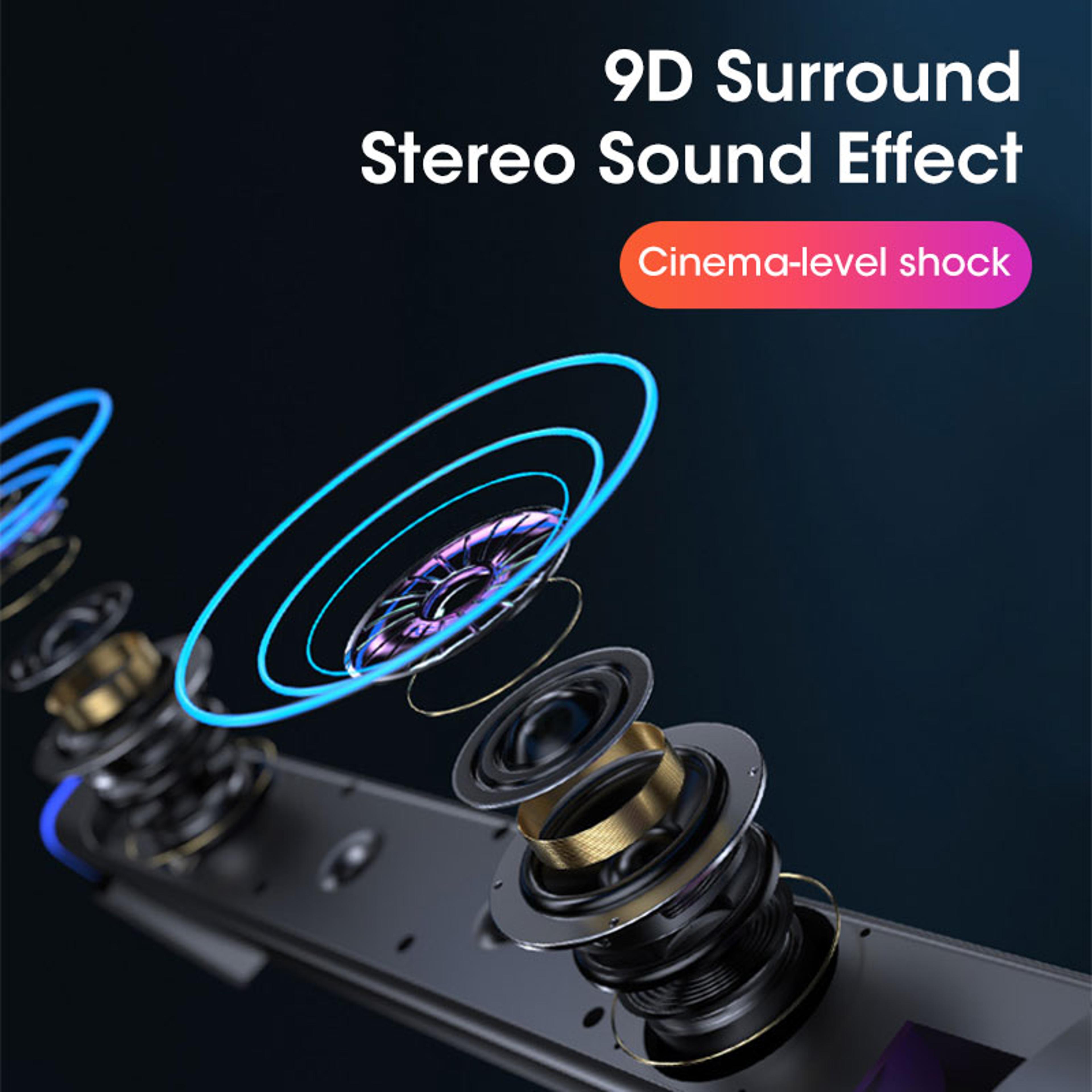 Bluetooth Computer Soundbar With Stereo Surround Sound And Connectivity 6