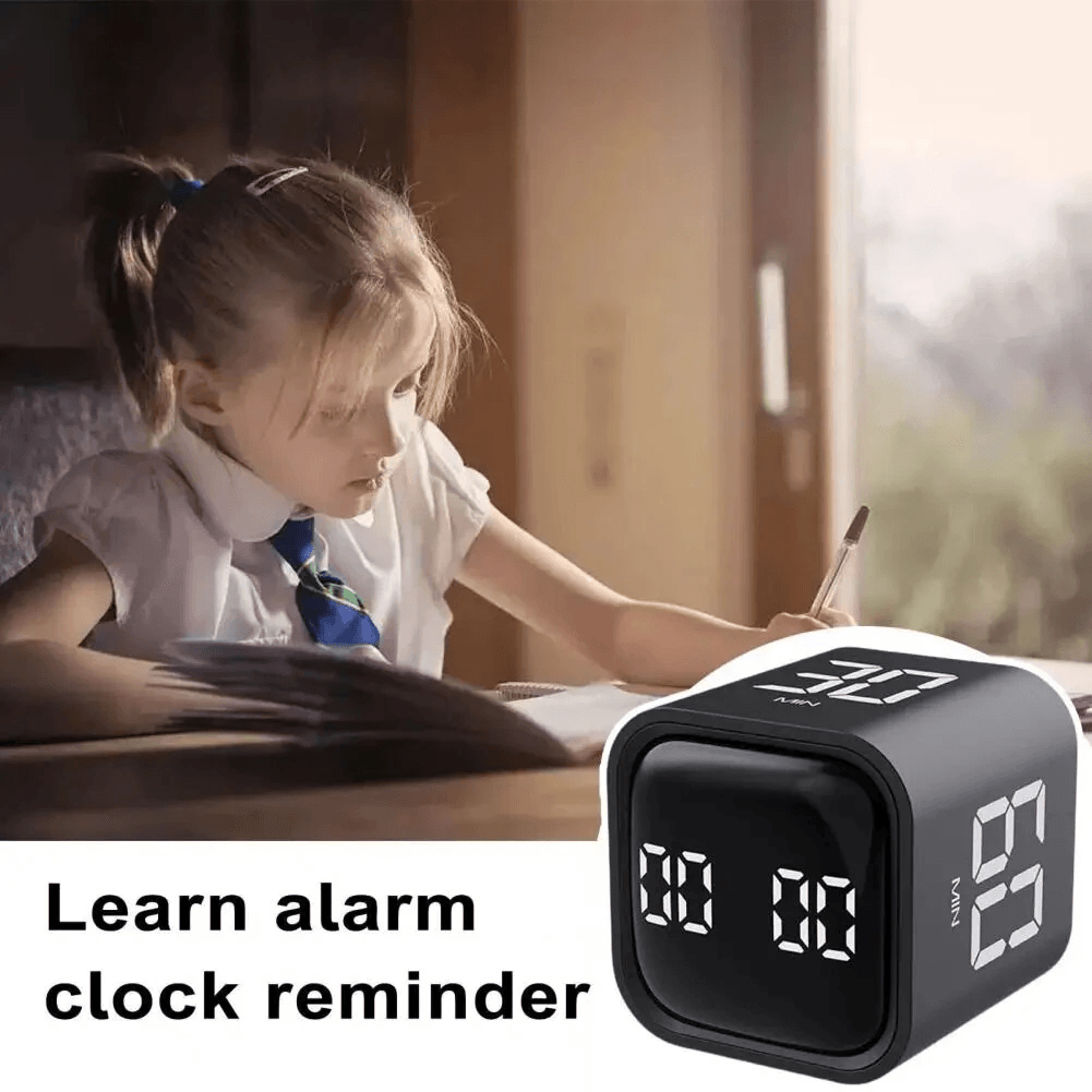 Flip Focus Productivity Cube Timer With LED Display And Preset Countdown Modes 1