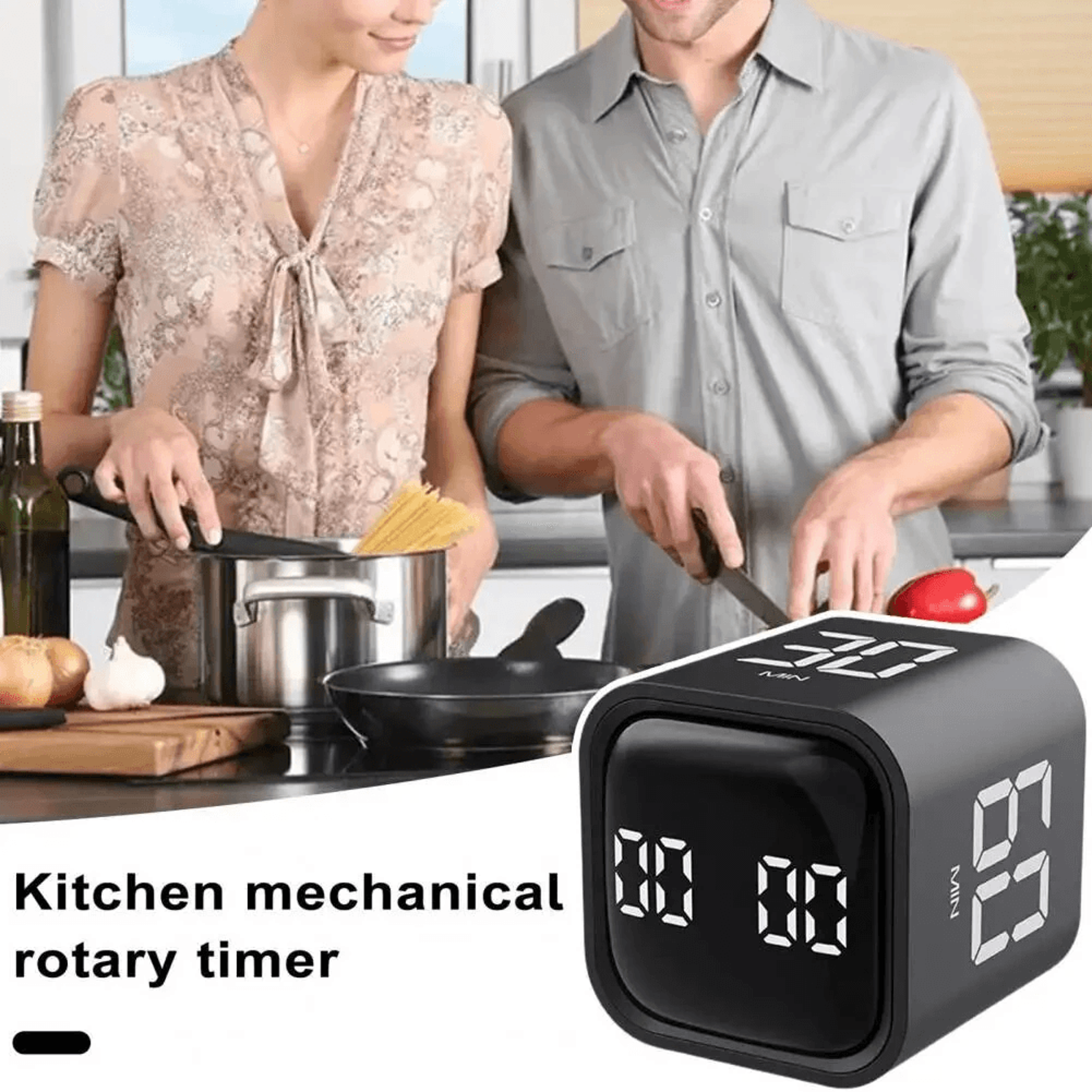 Flip Focus Productivity Cube Timer With LED Display And Preset Countdown Modes 6