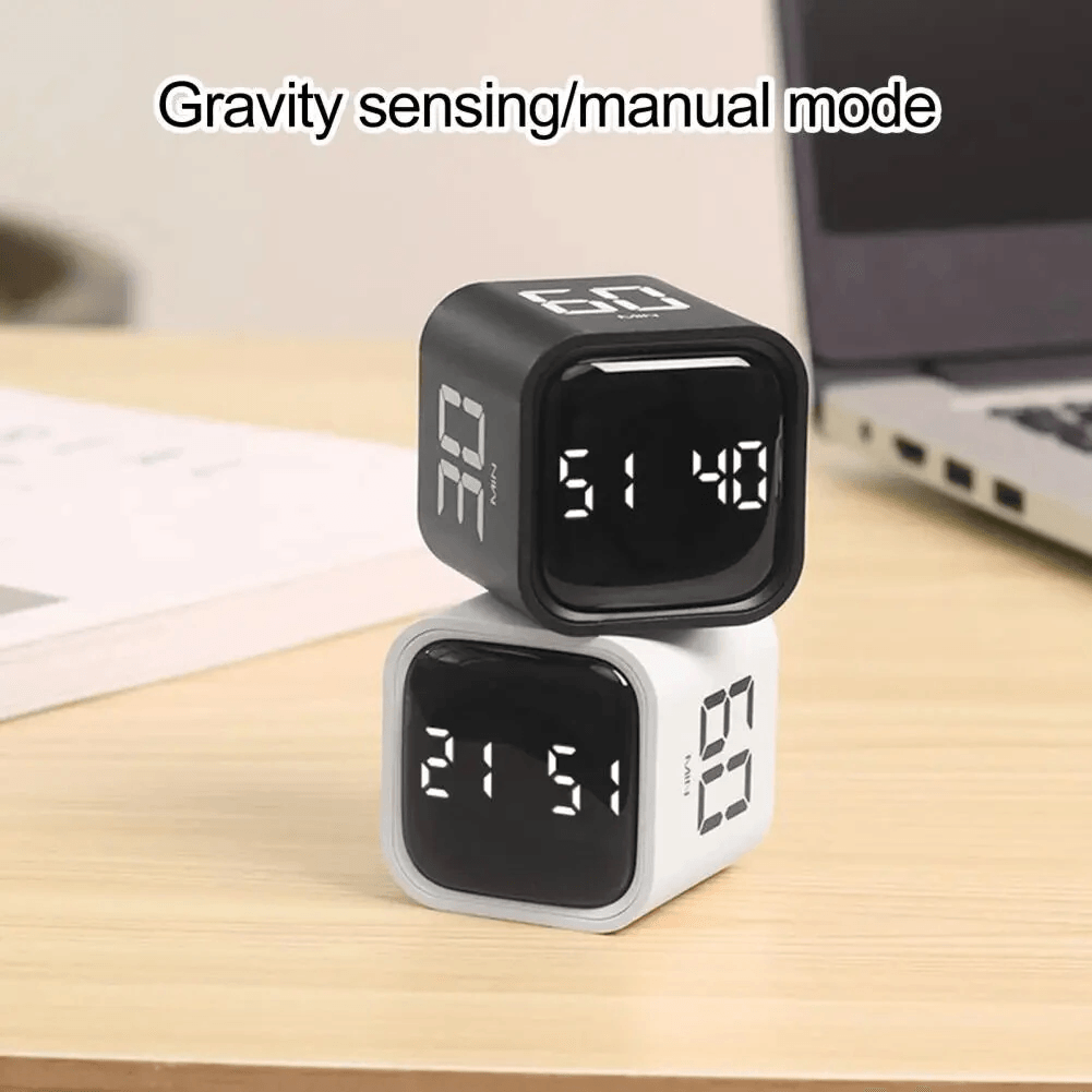 Flip Focus Productivity Cube Timer With LED Display And Preset Countdown Modes 7