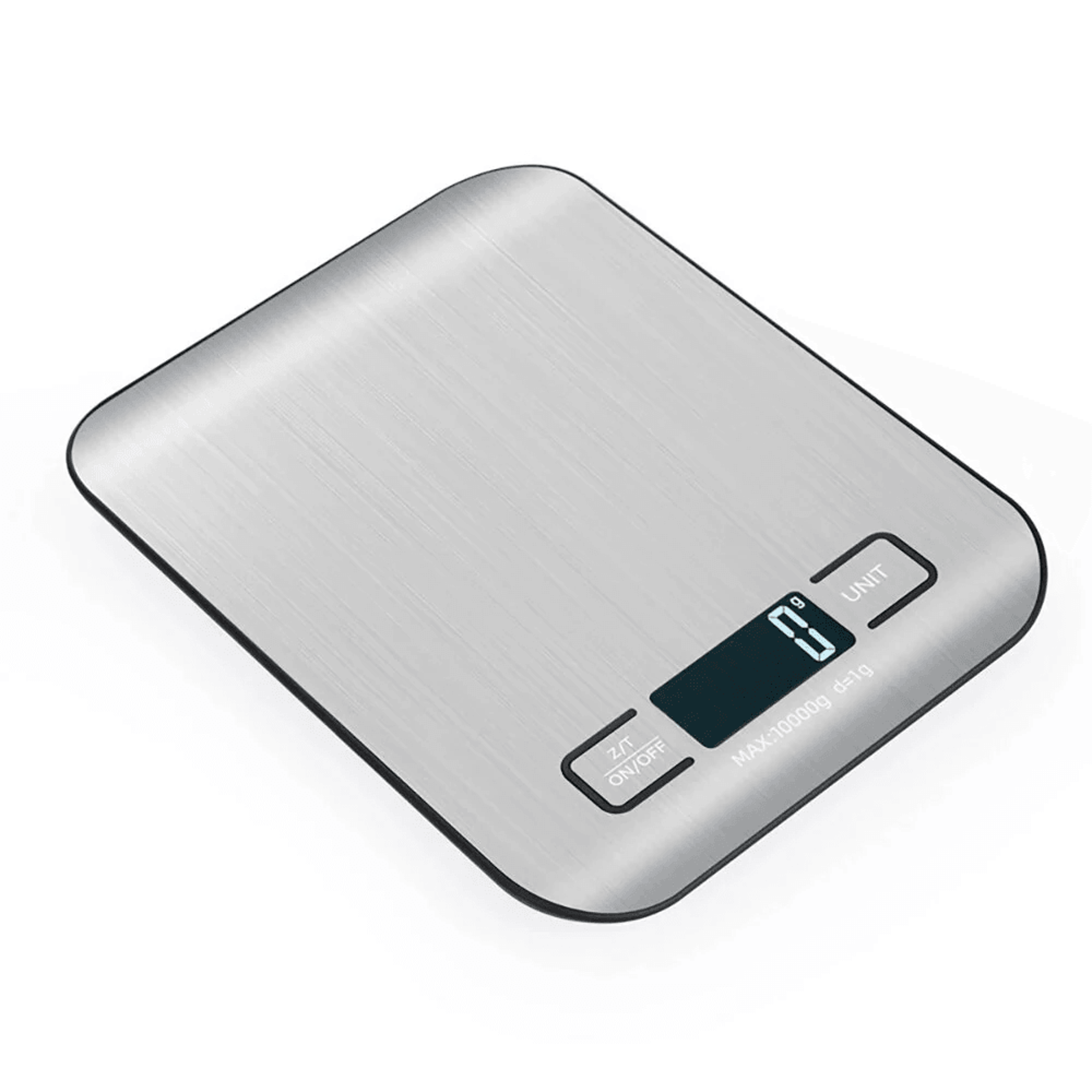 Digital Kitchen Scale With Stainless Steel Platform Tare Function And LCD Display 4